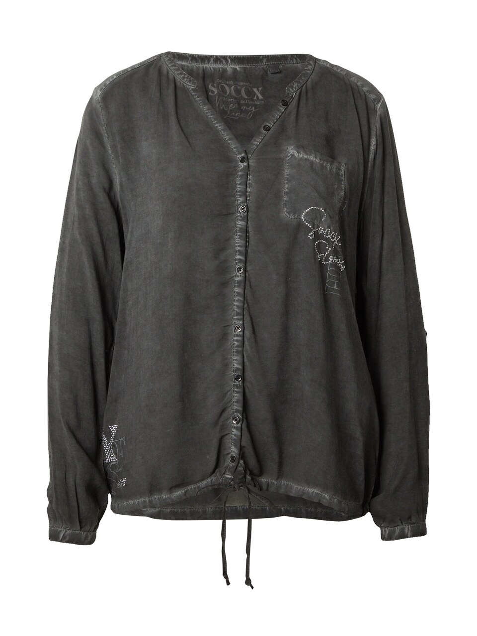 Blus 'Memory Lane' grå / antracit