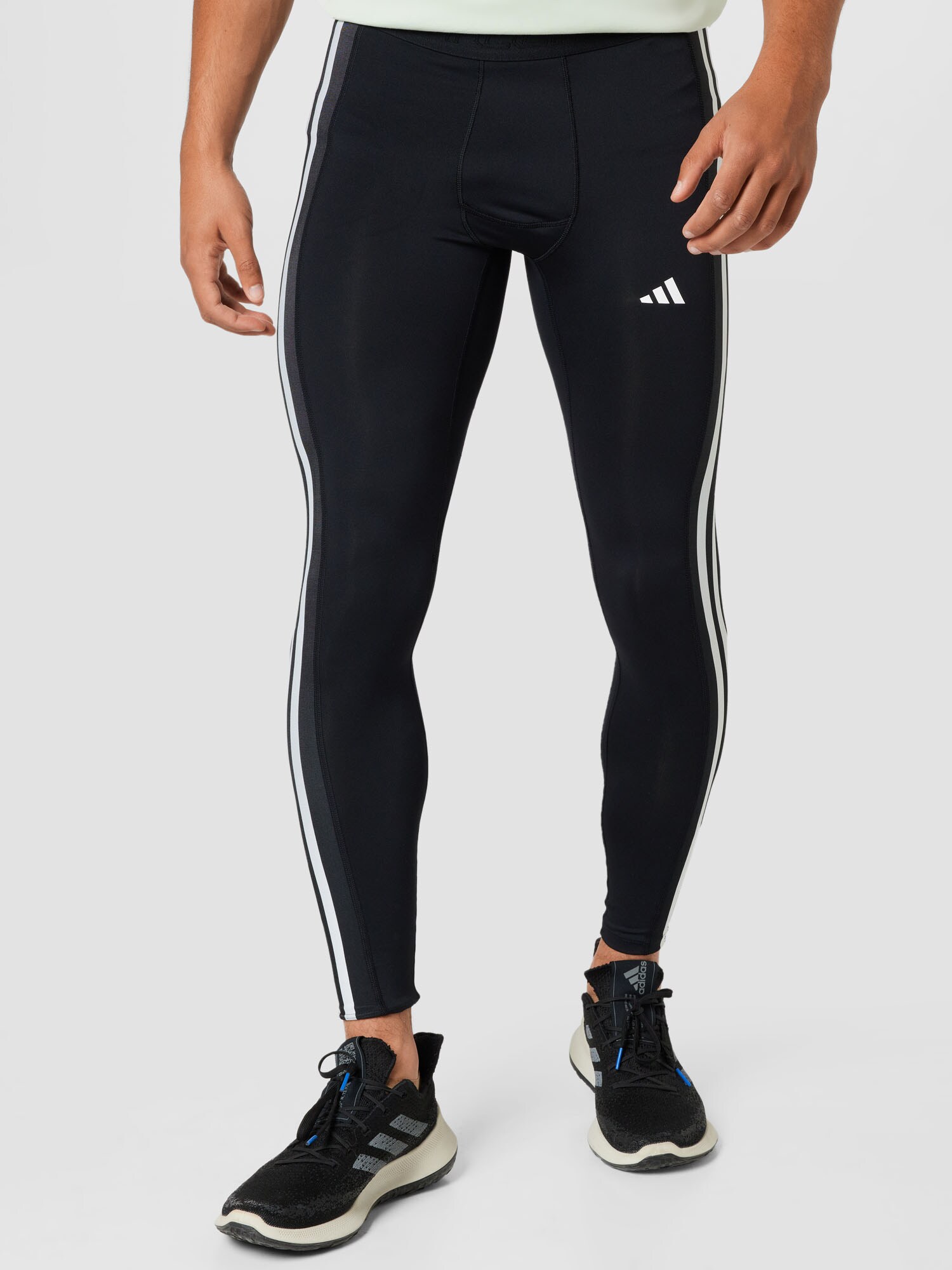 ADIDAS PERFORMANCE Sportnadrágok 'Techfit 3-Stripes Long'  fekete / fehér termék 2. képe