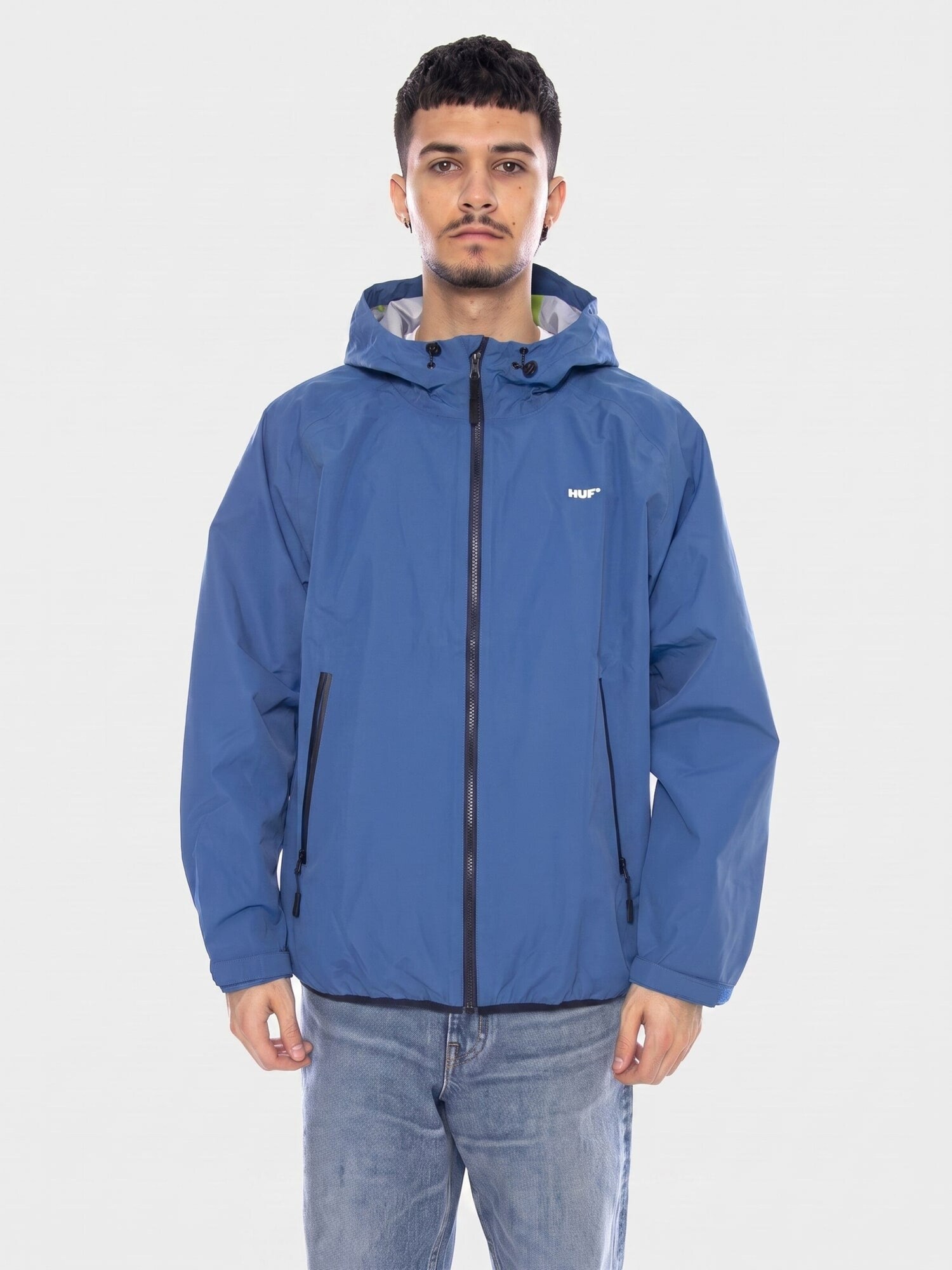 HUF Giacca di mezza stagione 'Rainier Shell Jacket CO Blue' blu