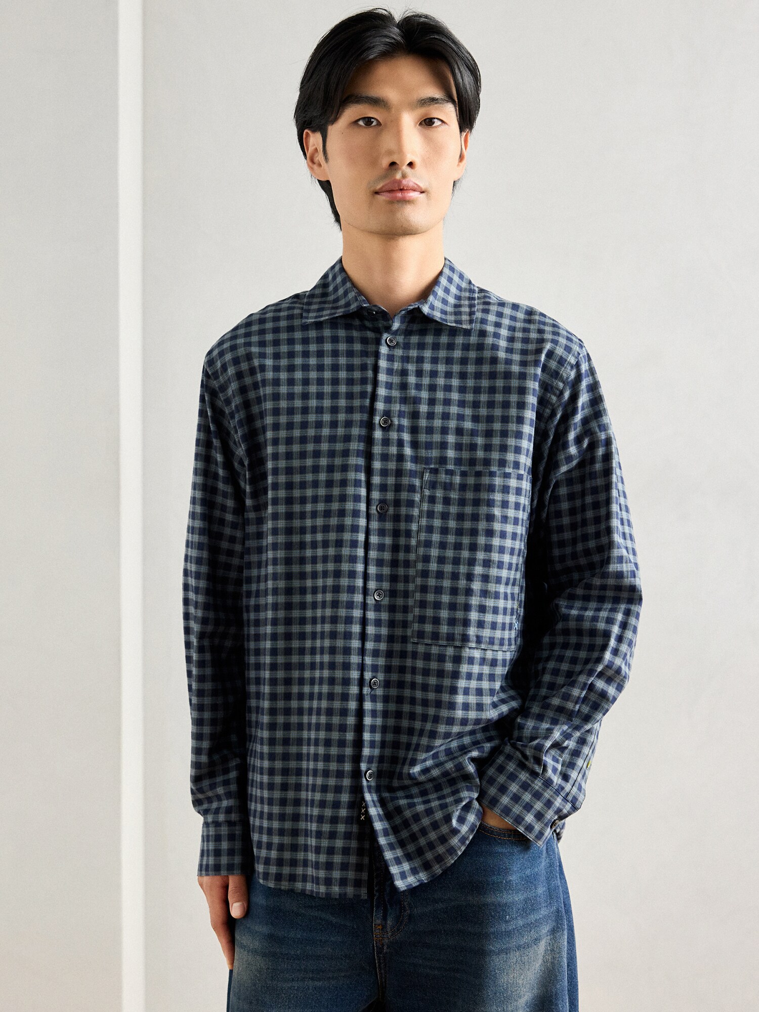 SCOTCH & SODA Košeľa námornícka modrá / svetlomodrá (obrázok 3)