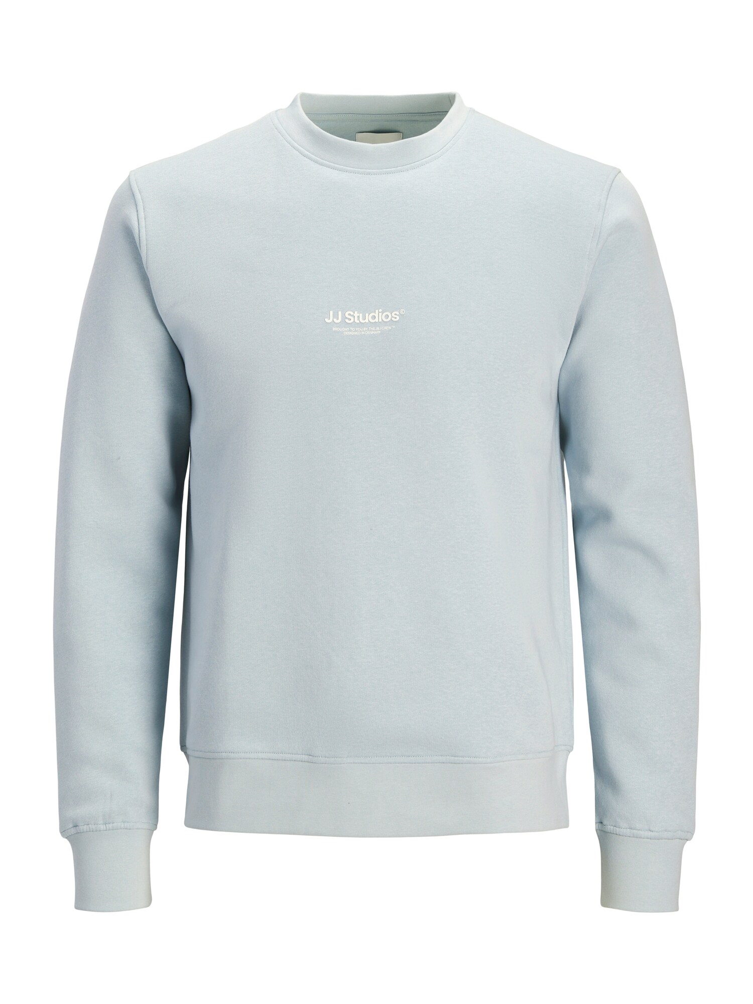 Jack & Jones Plus Bluză de molton JJESoho  albastru pastel / alb