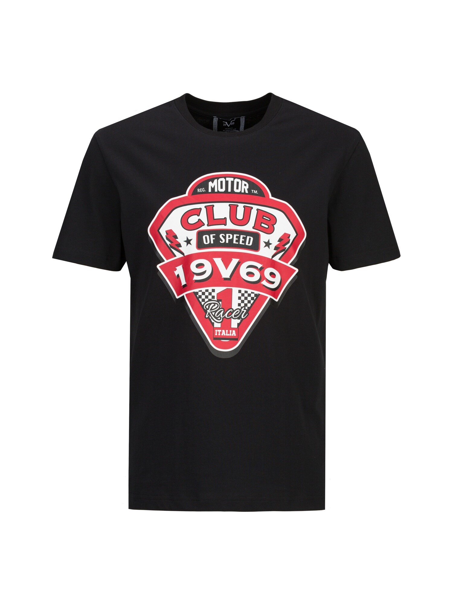 19V69 ITALIA Tricou Rafael Racing Club  albastru / roșu / negru / alb