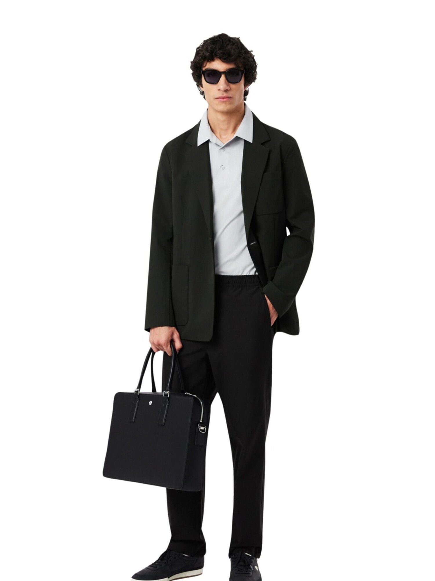 LACOSTE Bolso de mano 'Lacoste Sac ordinateur Langon Noir'  negro – imagen 2