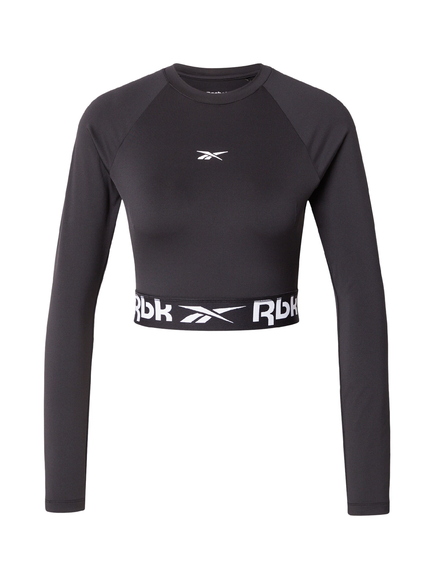 Reebok Funkčné tričko  čierna / biela