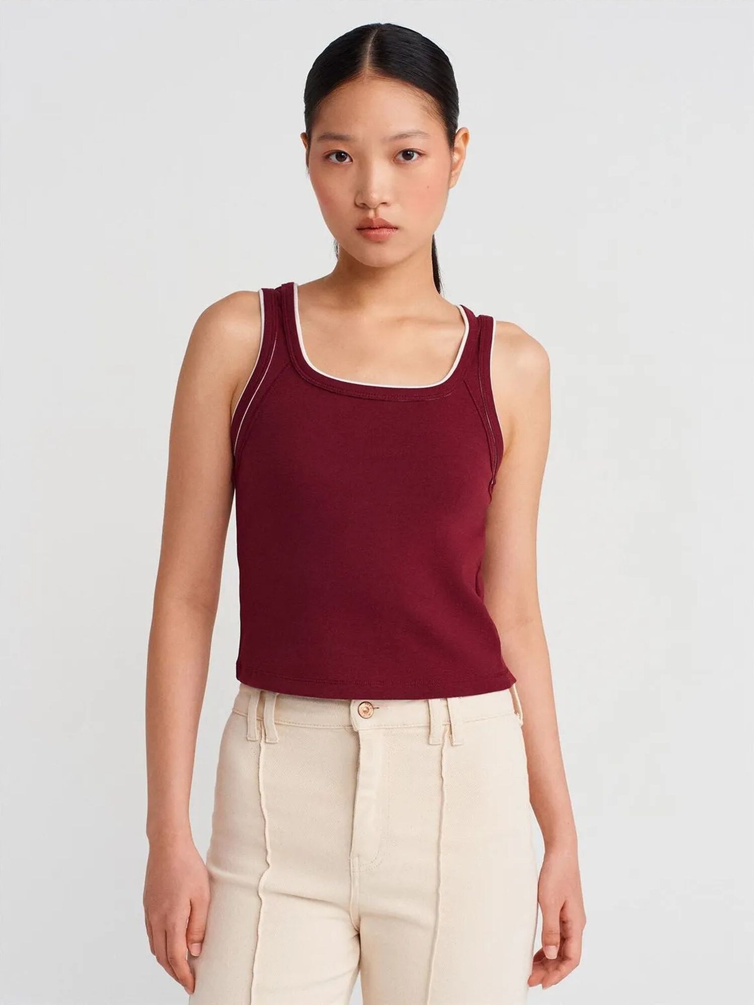 Dilvin Top burgund