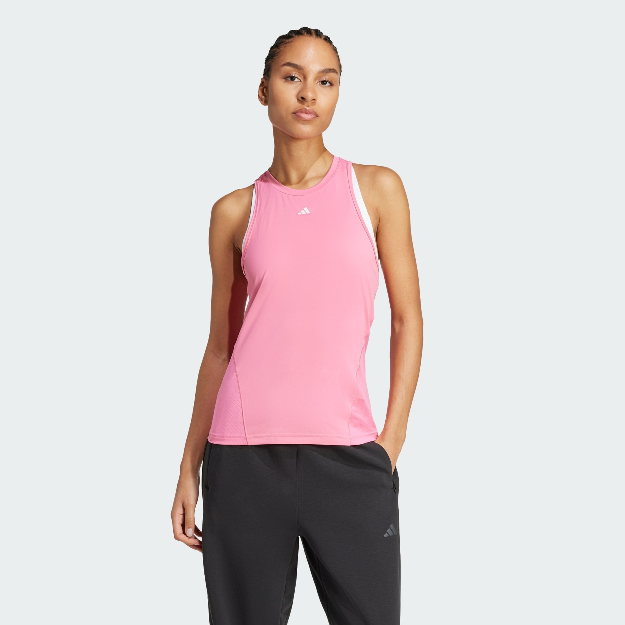 ADIDAS PERFORMANCE Sport top 'Designed For Training'  rózsaszín / fehér termék 2. képe
