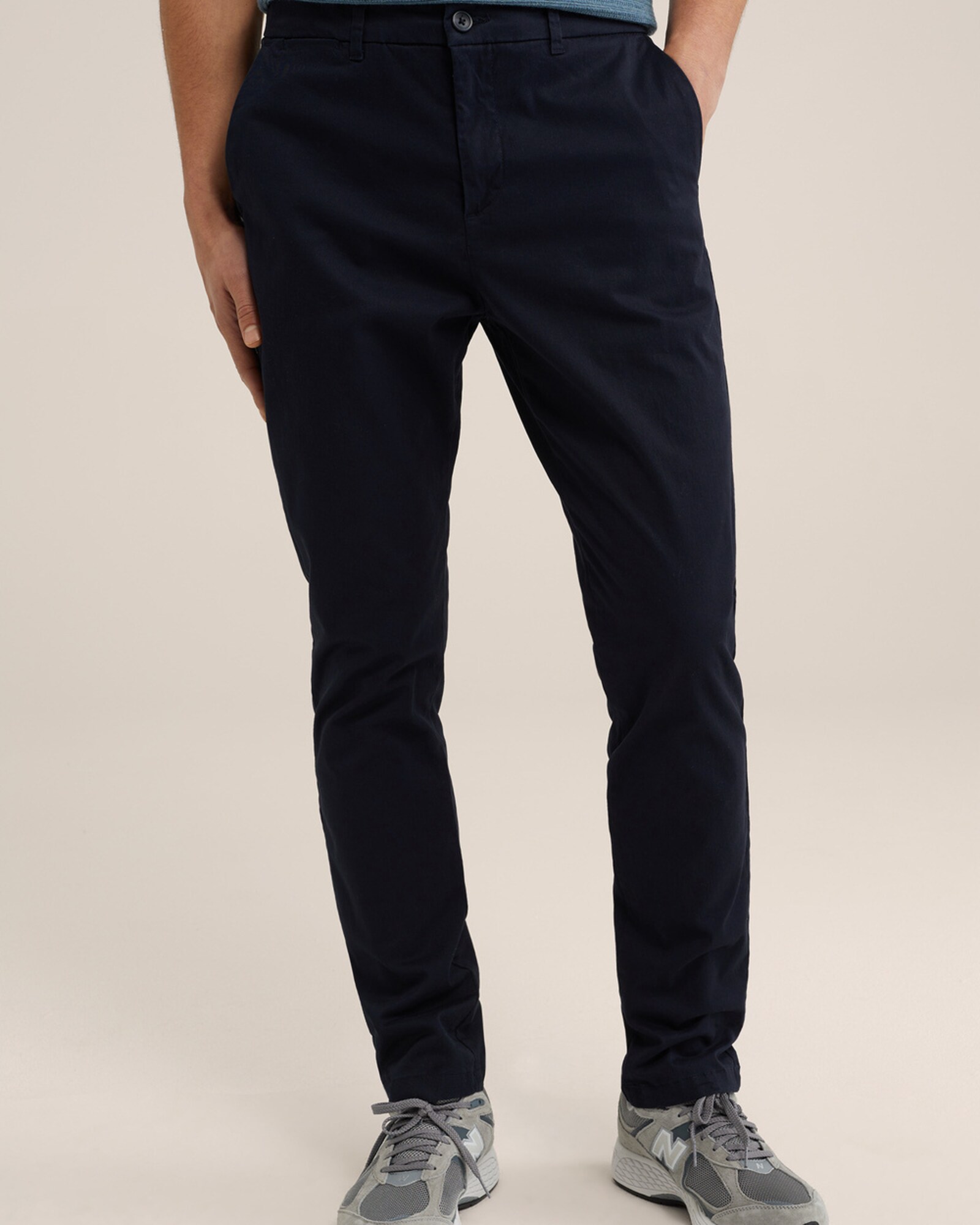 WE Fashion Chino nadrág  sötétkék termék 2. képe
