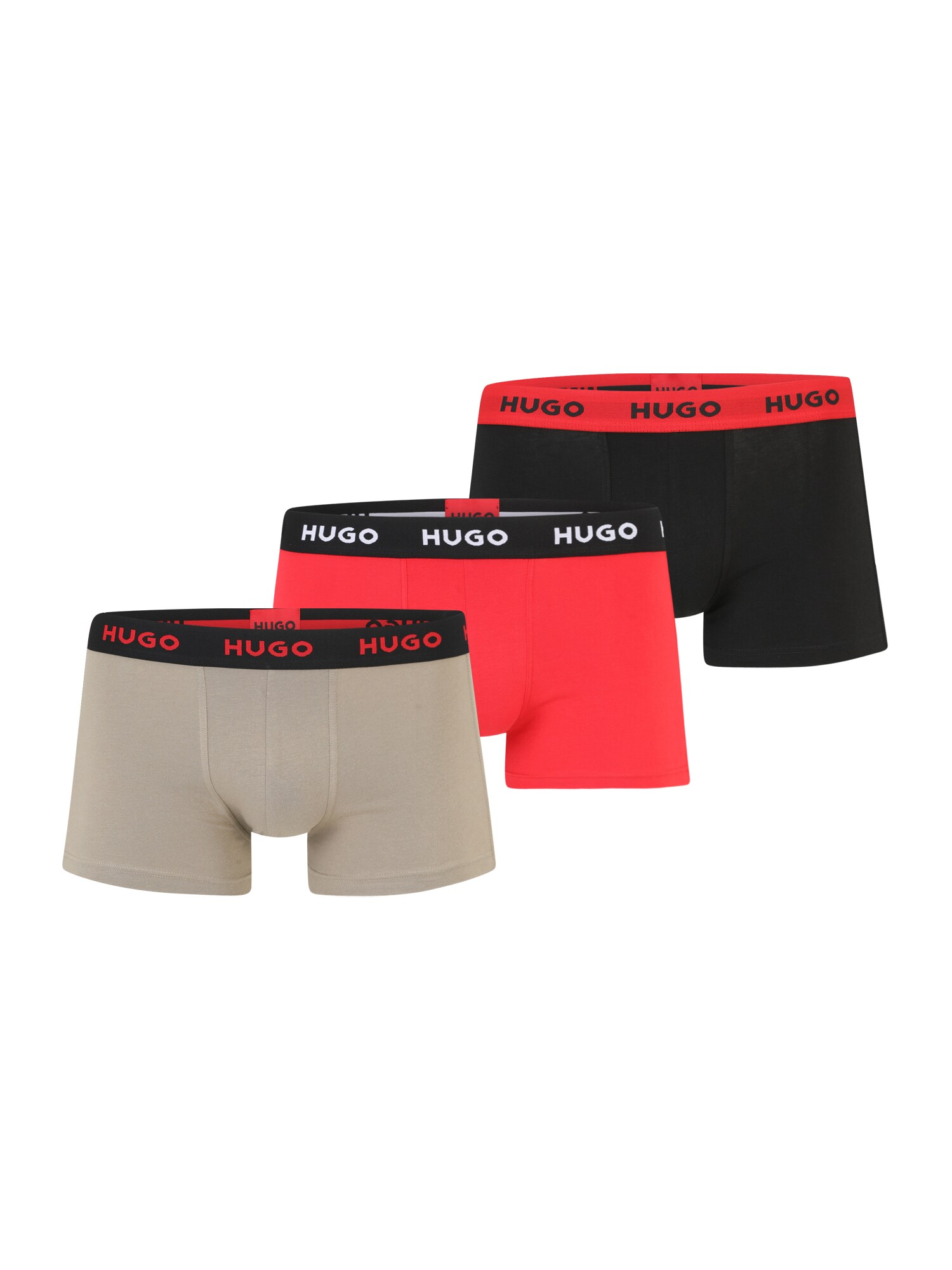 HUGO Boxeralsók  taupe / piros / fekete / fehér akciós termékkép 1