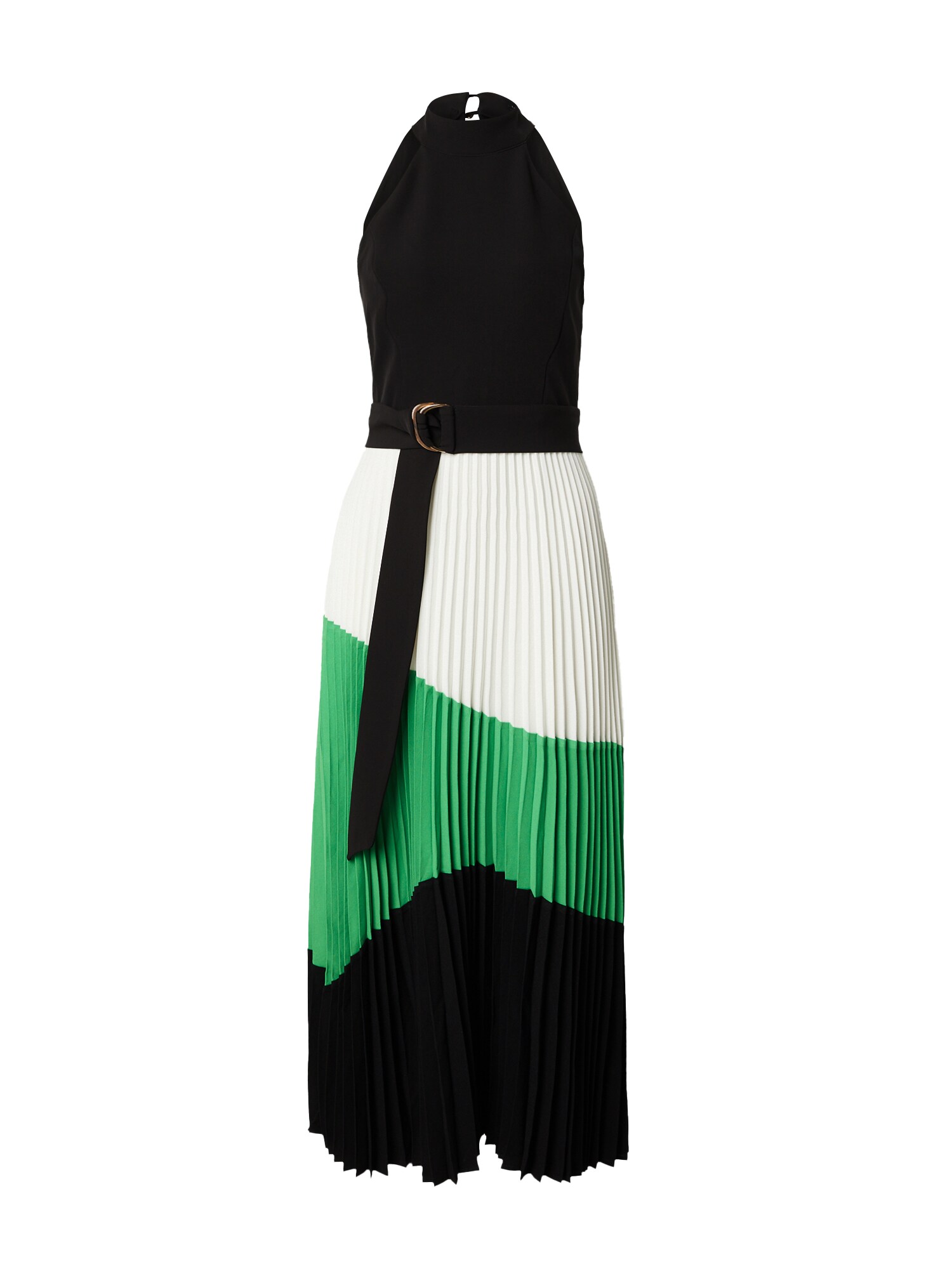Karen Millen Haljina  zelena / crna / bijela