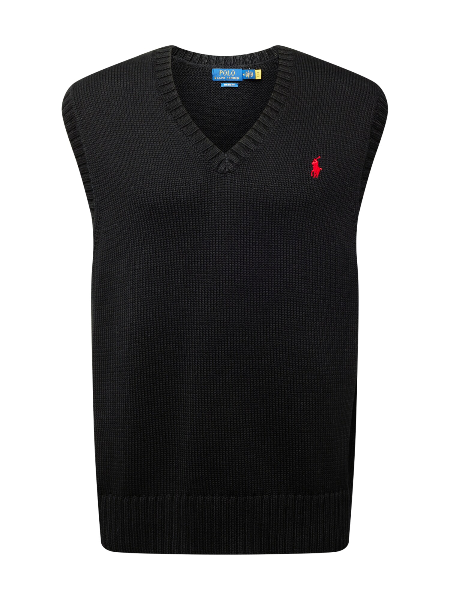 Polo Ralph Lauren Мъжки плетен пуловер без ръкави  червено / черно