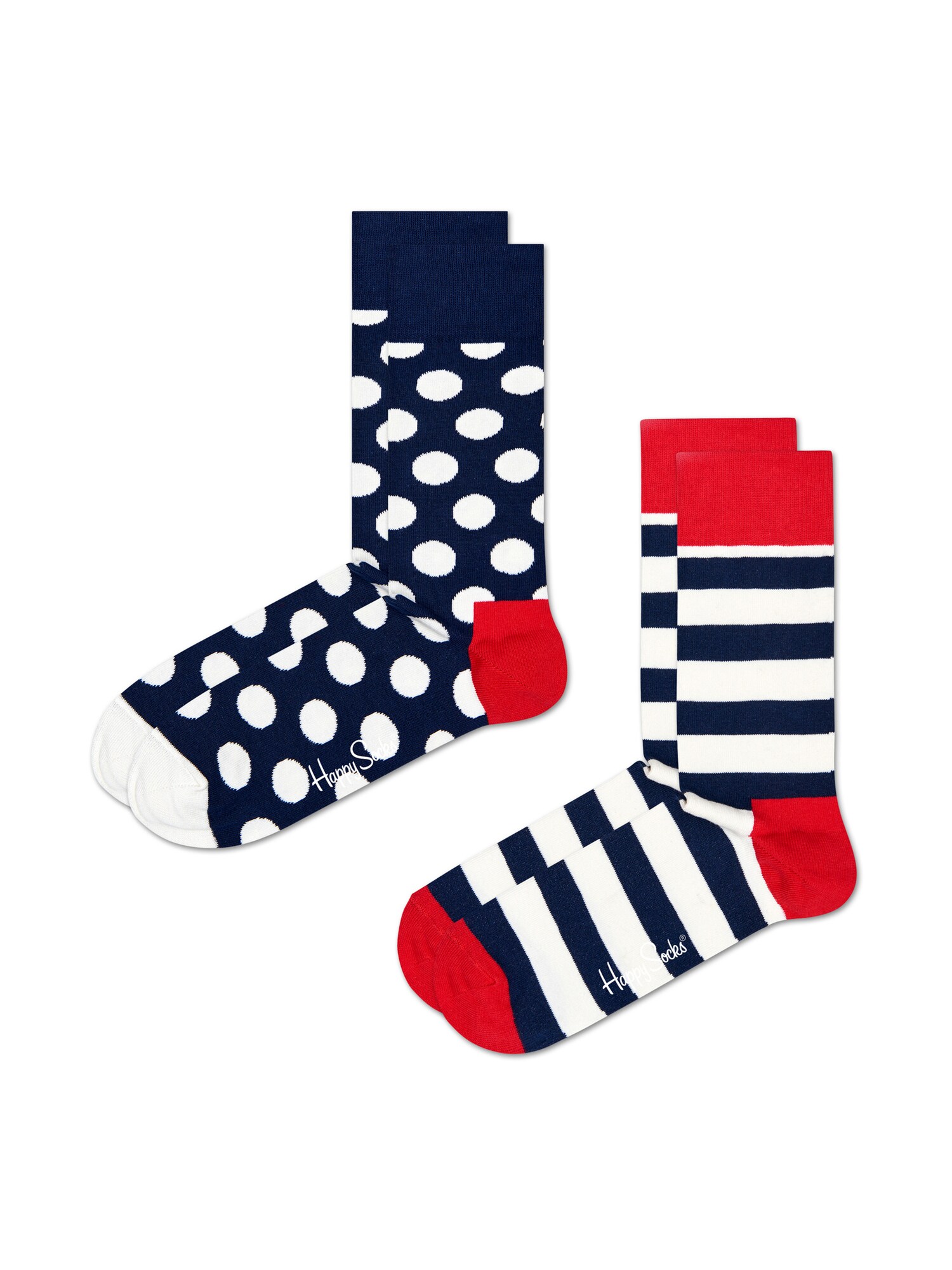 Happy Socks Zokni '2-Pack Big Dot Socks'  sötétkék akciós termékkép 1