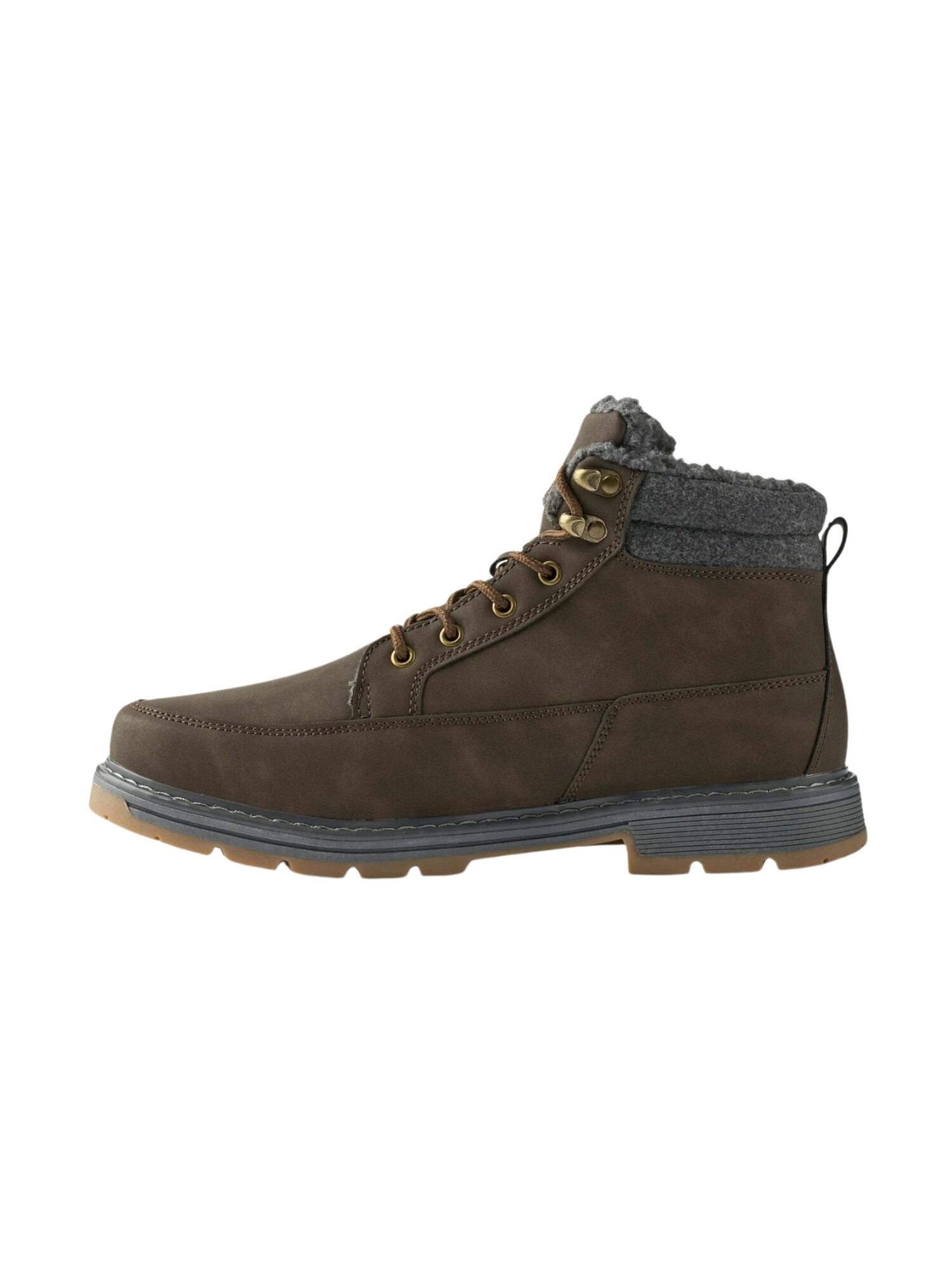 MCS Botas con cordones 'MCStormy'  marrón moteado / gris