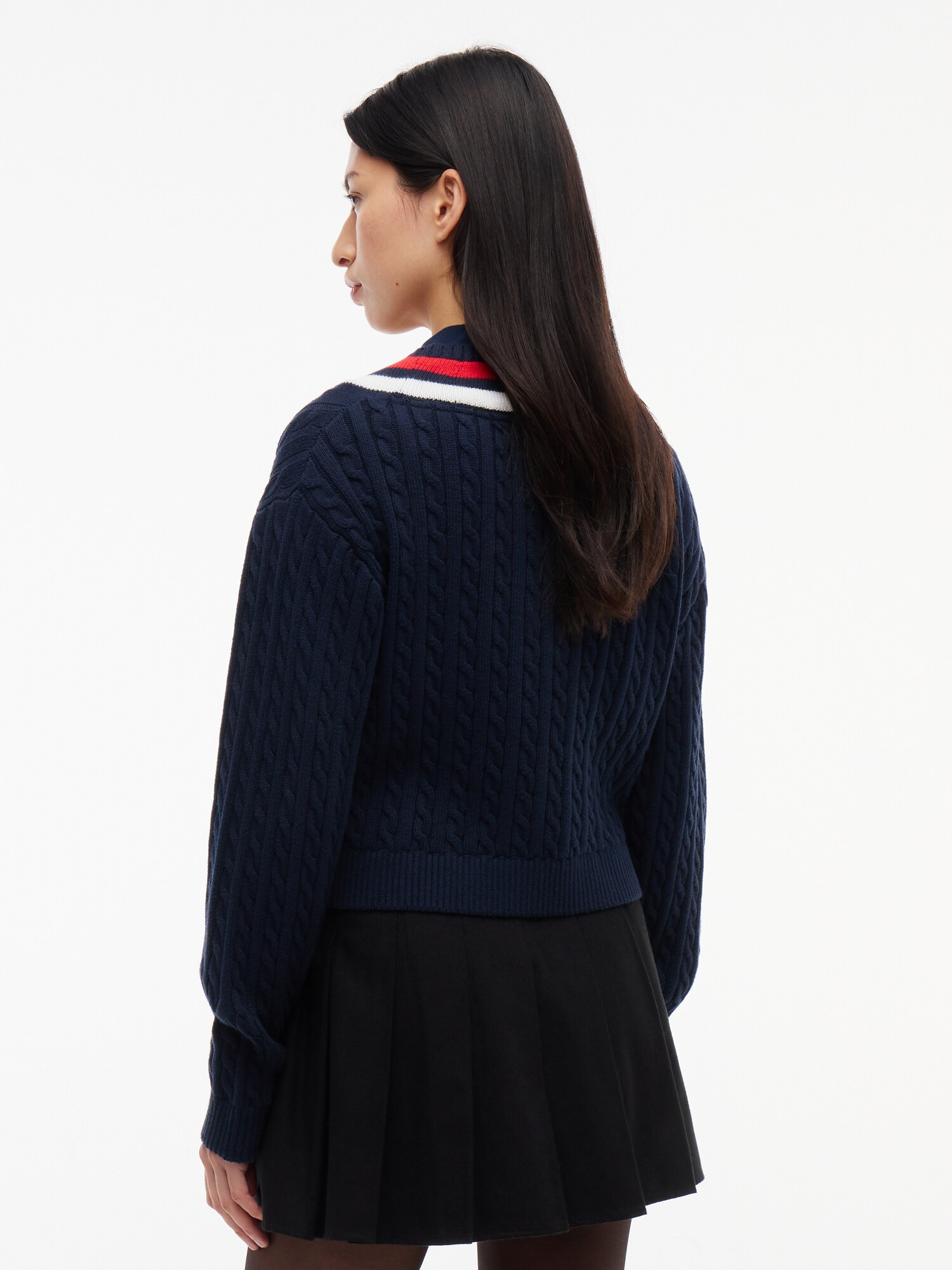 Tommy Jeans Jersey navy / rojo / blanco – imagen 7