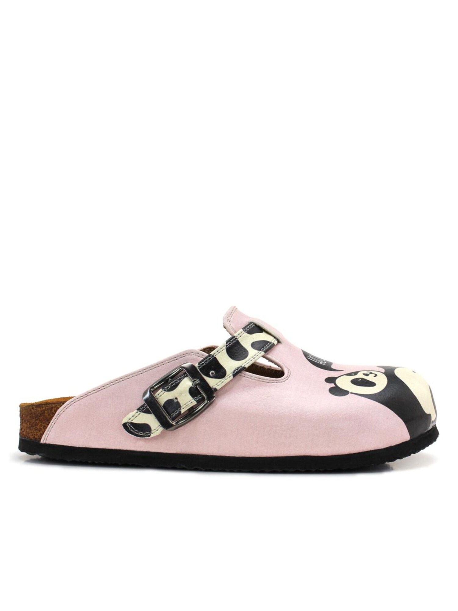 Goby Klompe 'Women Calceo Pink Clogs WCAL5446 with panda design' roza