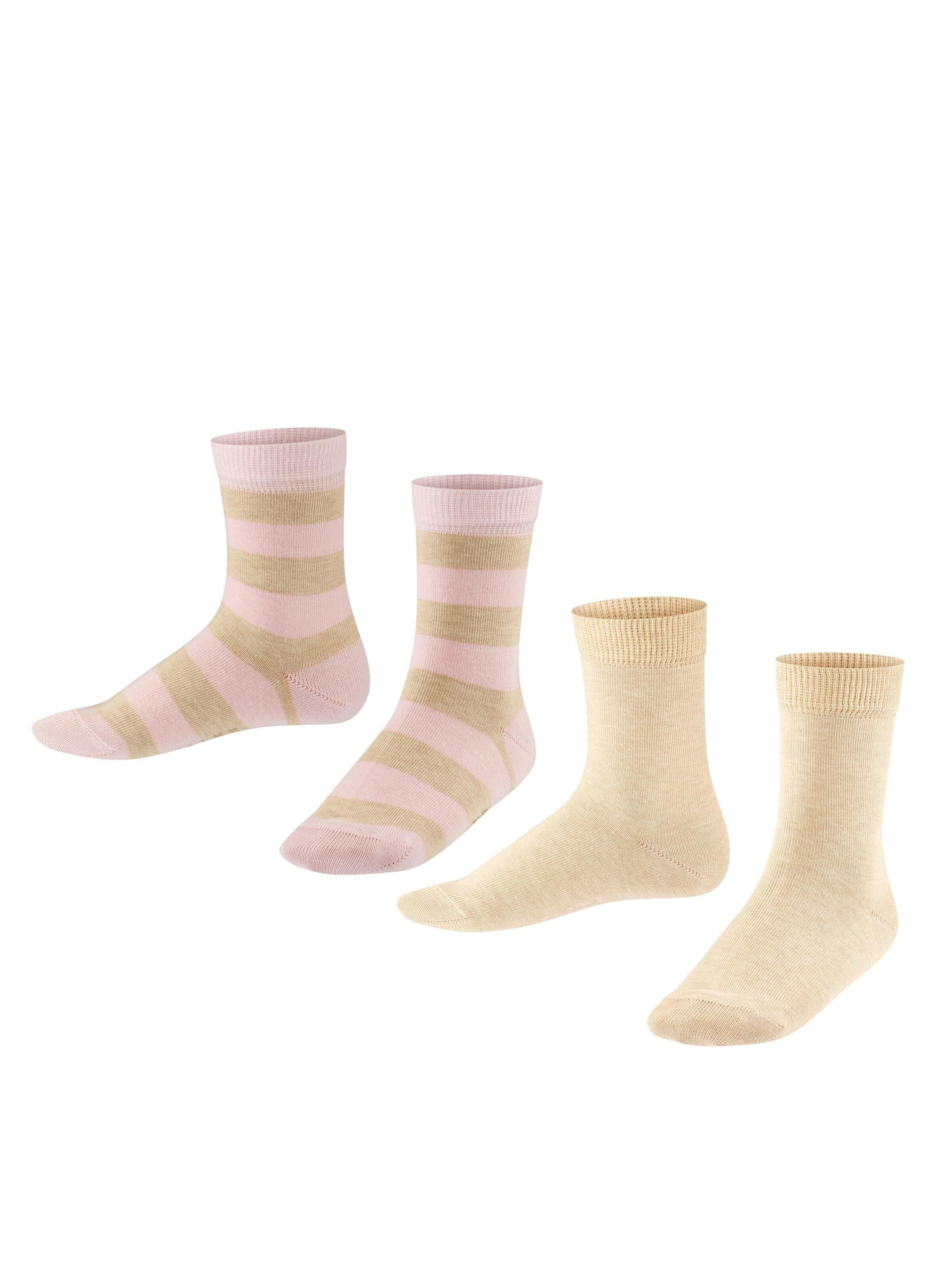 FALKE Șosete Happy Stripe 2-Pack nisipiu