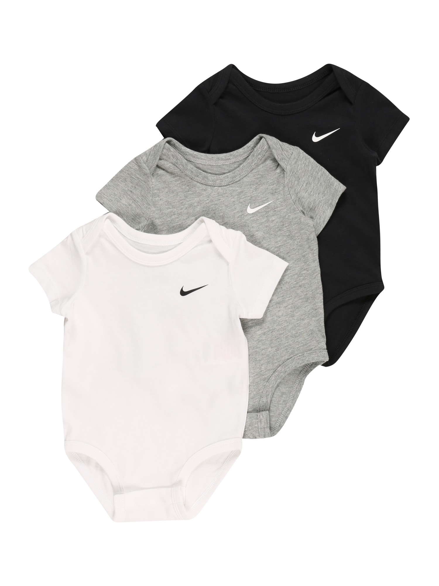 Nike Sportswear Бебешки гащеризони/боди  сив меланж / черно / бяло