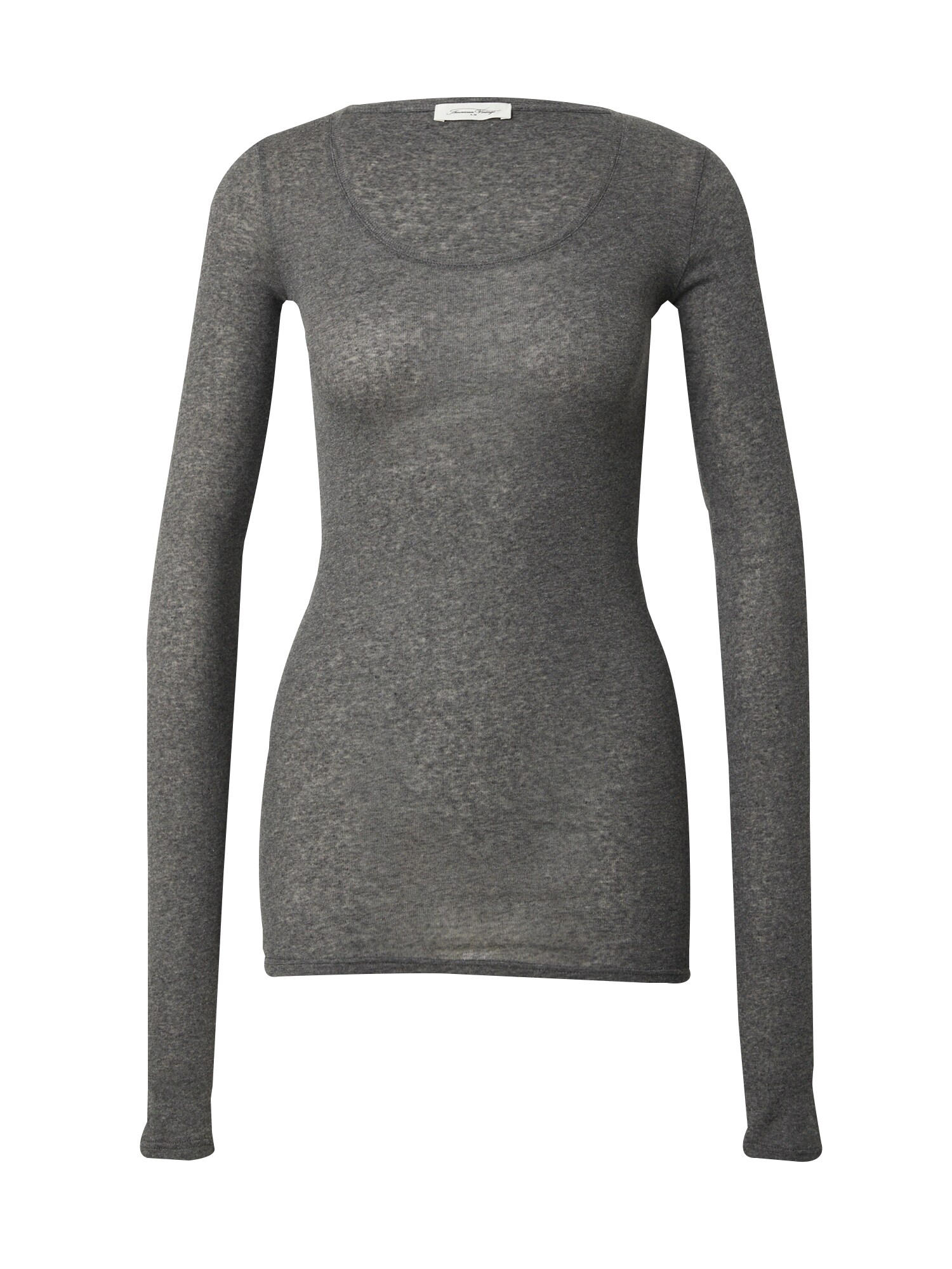 AMERICAN VINTAGE Tricou MASSACHUSETTS  gri metalic