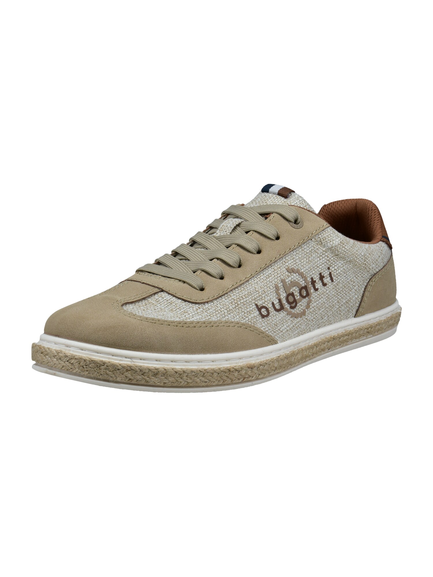 bugatti Pantofi cu șireturi sport  bej / maro / alb