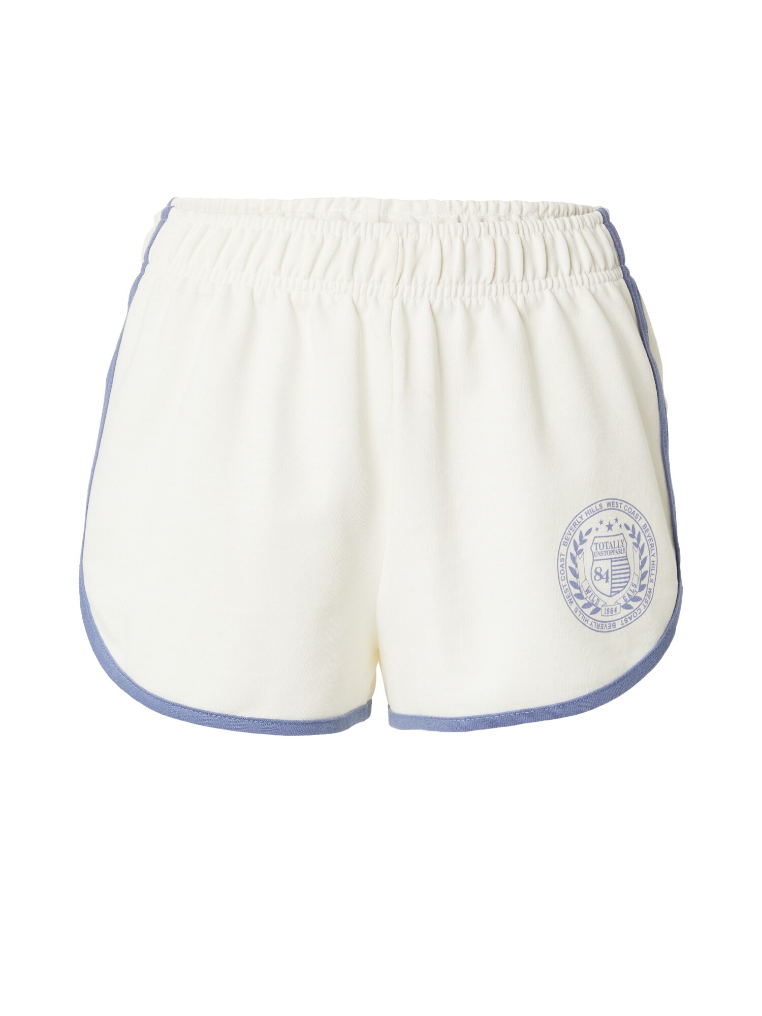 Tally Weijl Pantaloni  albastru porumbel / alb