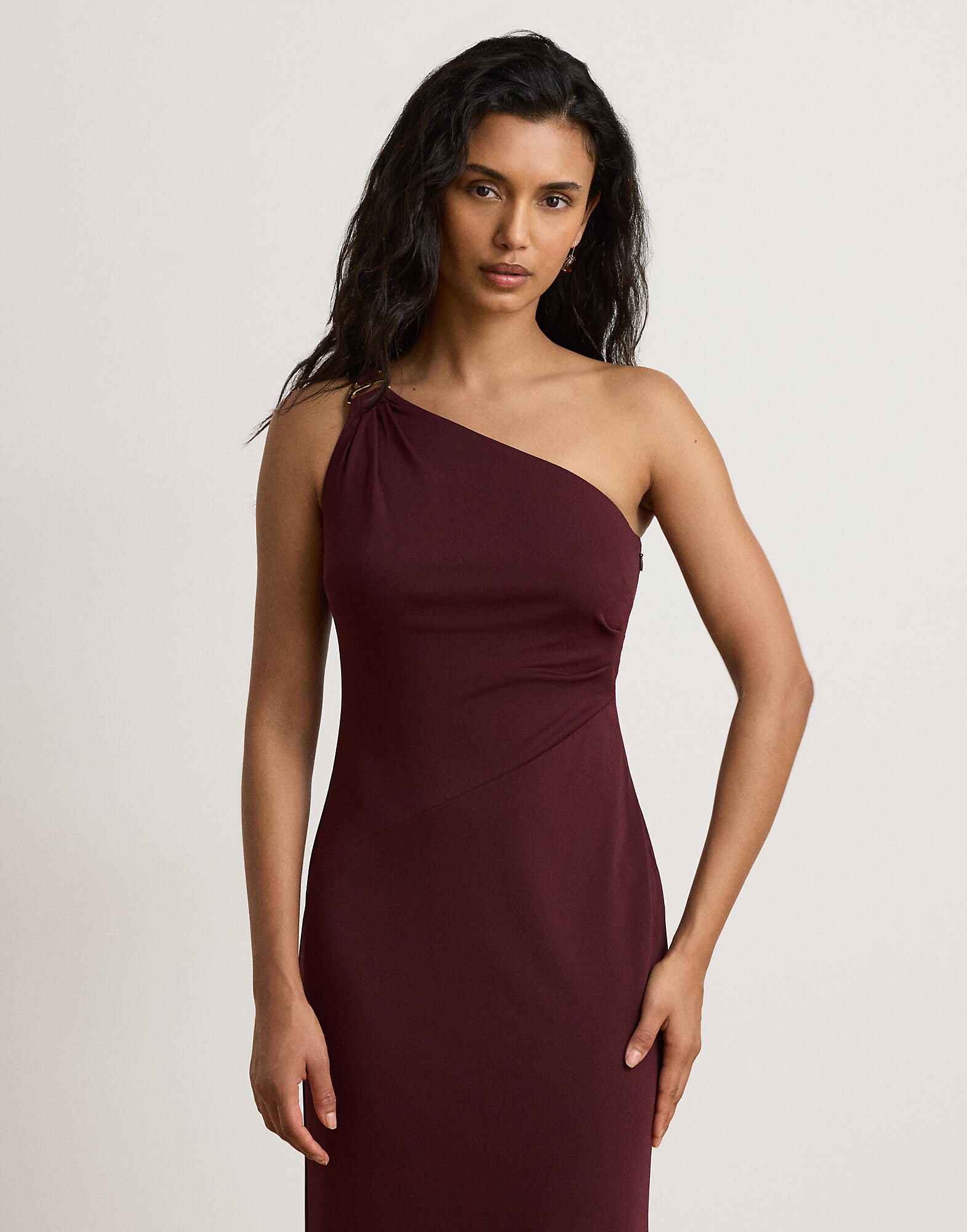 Lauren Ralph Lauren Vestido rojo vino – imagen 4