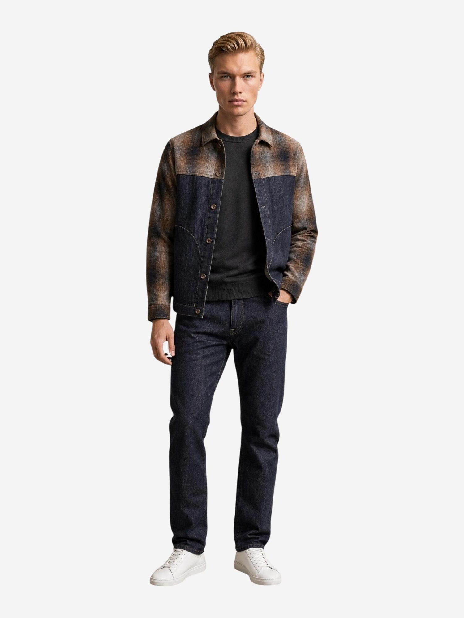 REPLAY Chaqueta de entretiempo '12 OZ RECYCLED INDIGO COTTON DENIM M13L0 .000.800 26B' azul oscuro – imagen 3