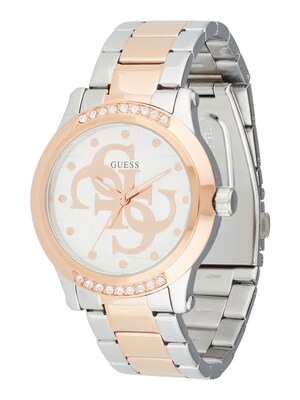 GUESS Reloj analógico  oro rosa / plata