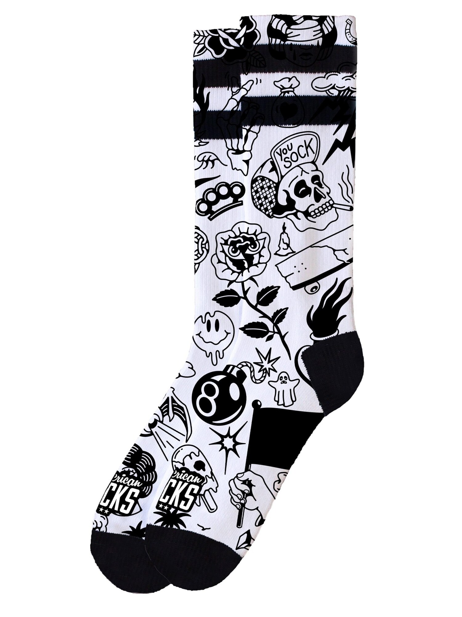 American Socks Calcetines 'Worth It'  negro