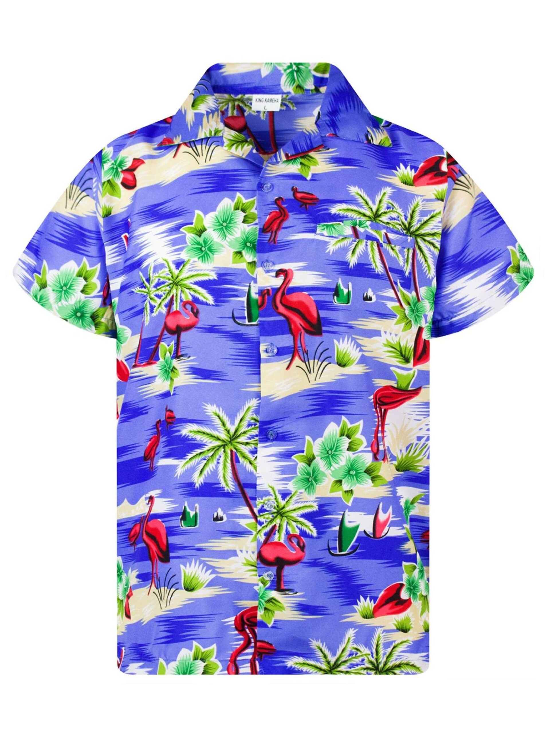 King Kameha T-shirt 'Flamingos' herr