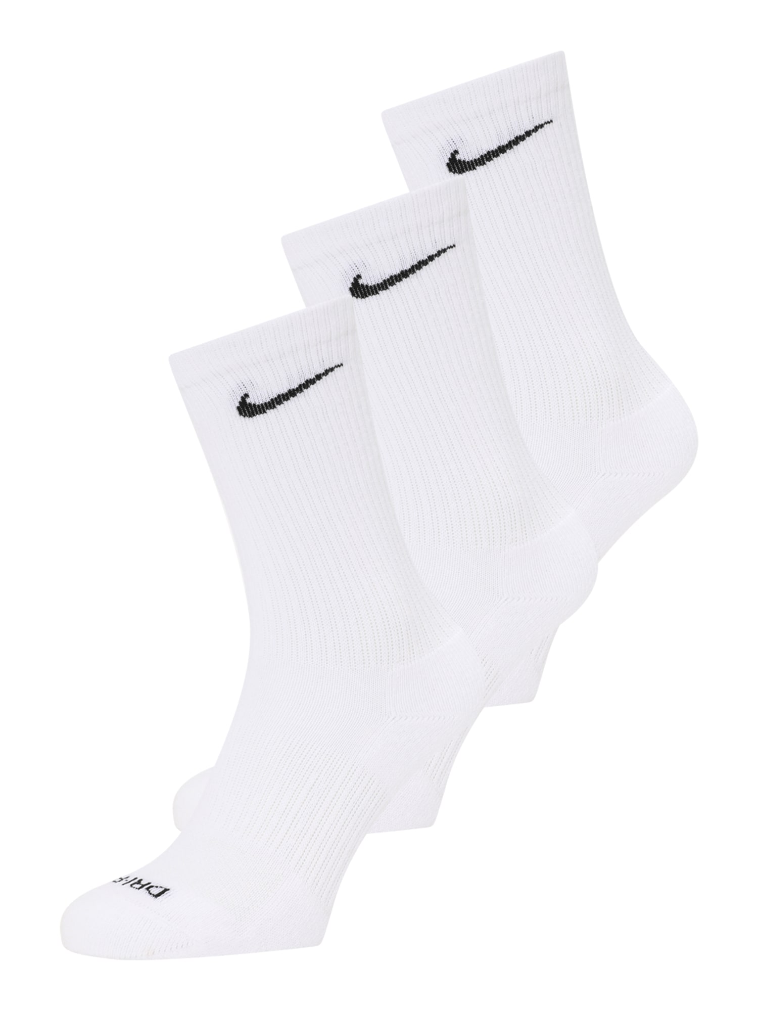 NIKE Športové ponožky 'Everyday'  čierna / biela