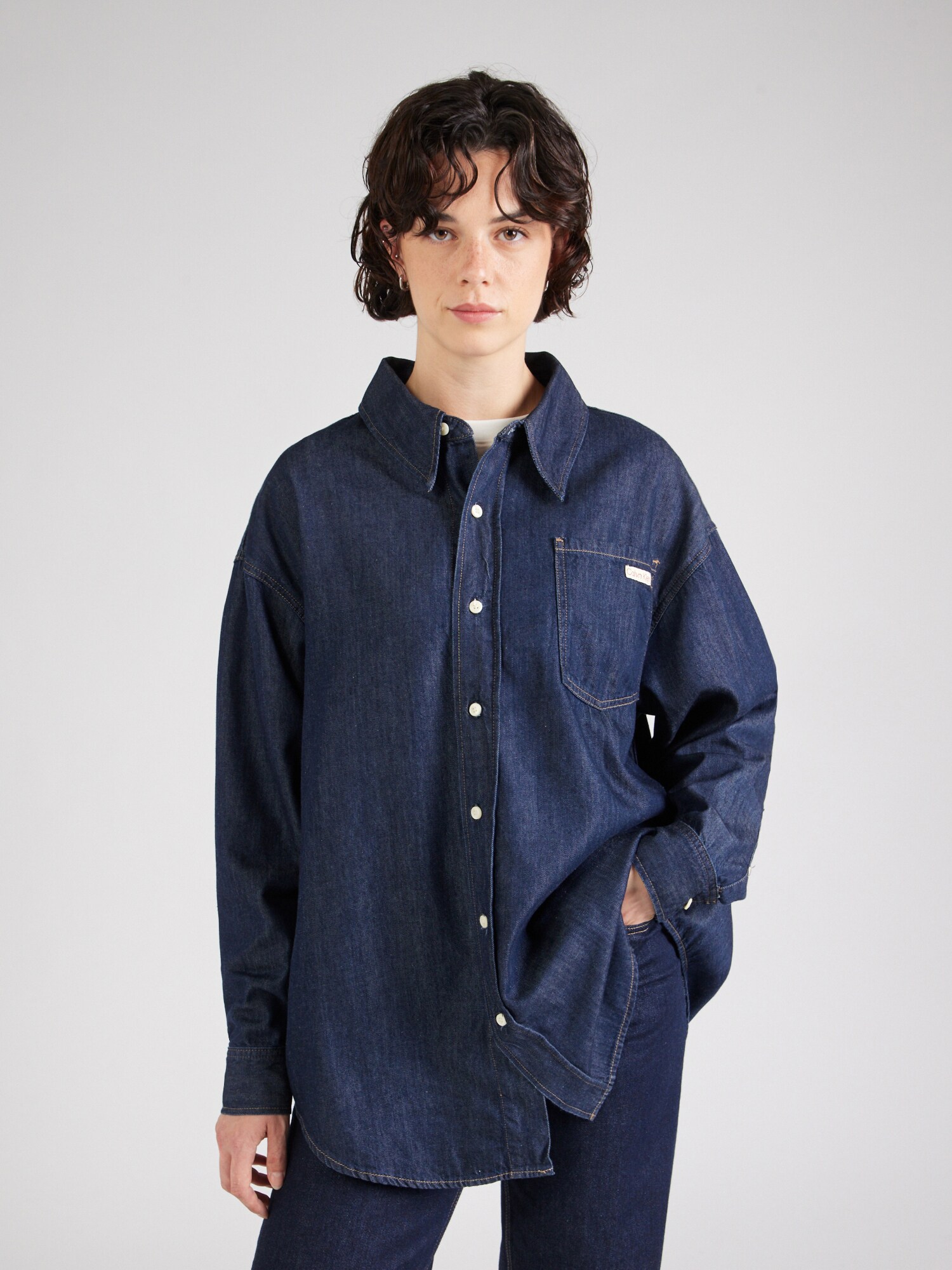 Calvin Klein Jeans Blúz  sötétkék termék 2. képe
