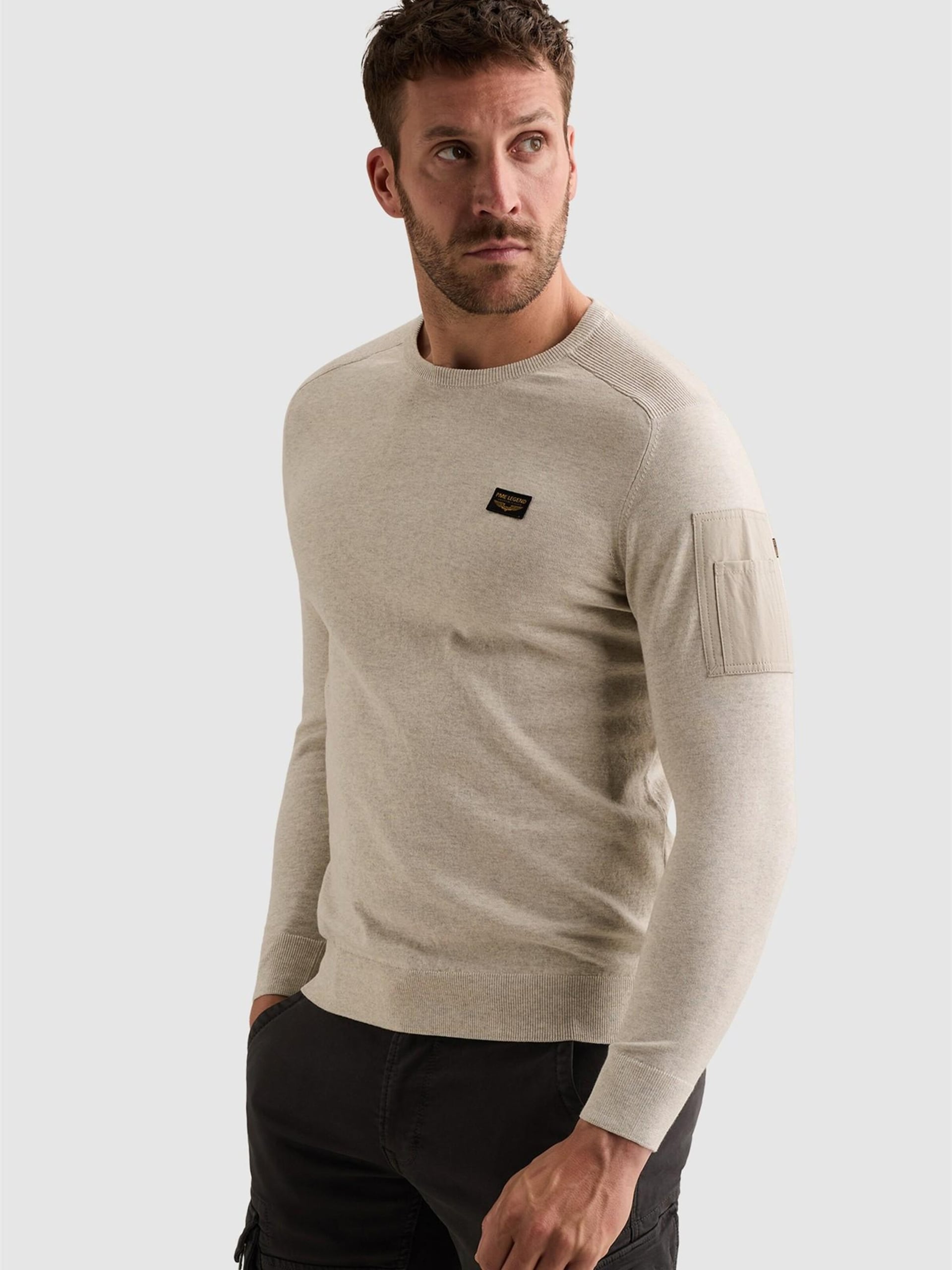 Tröja 'American Classic pullover with flight pocket'