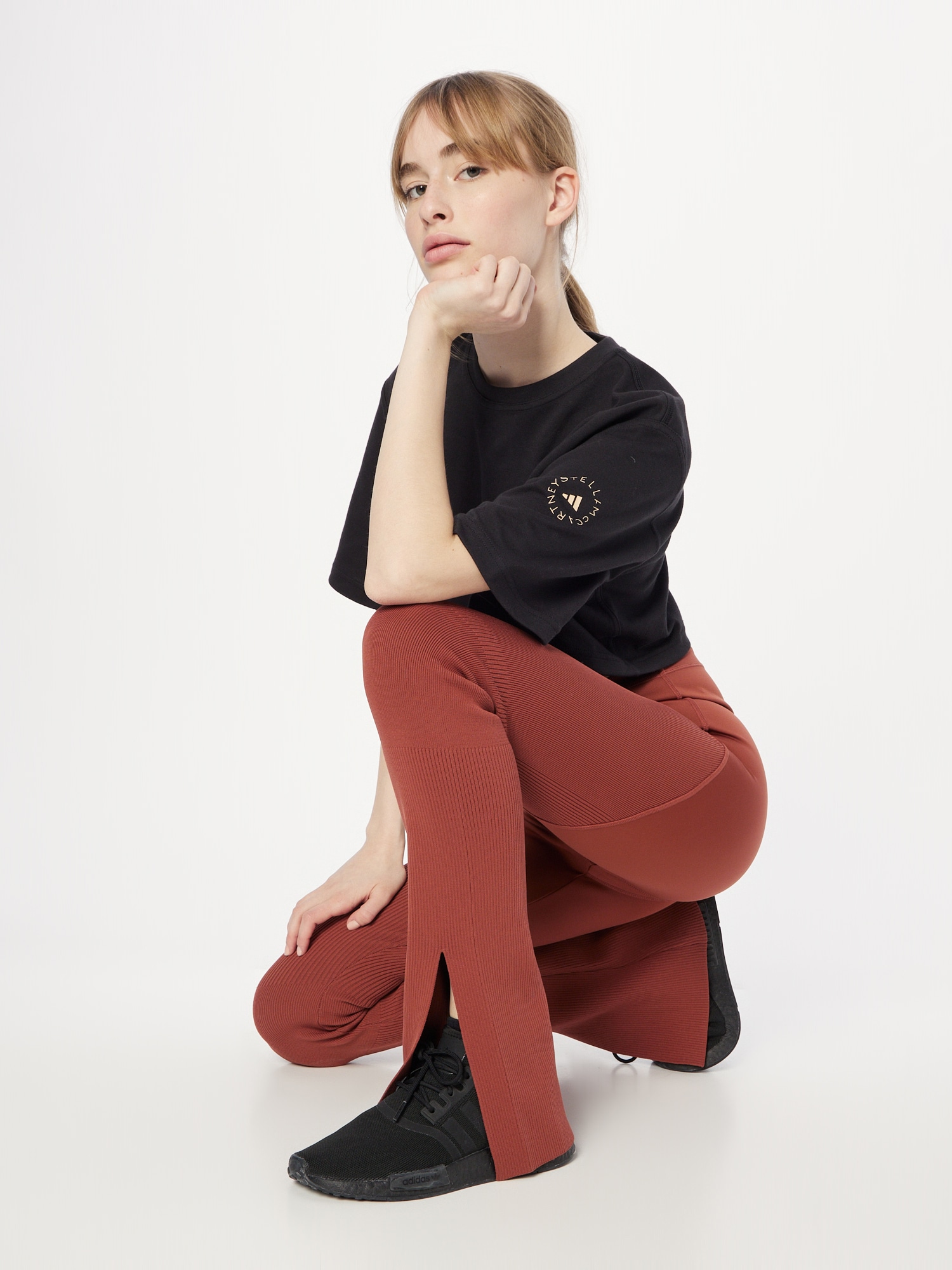 ADIDAS BY STELLA MCCARTNEY Športové nohavice 'Truestrength ' hrdzavohnedá (obrázok 4)