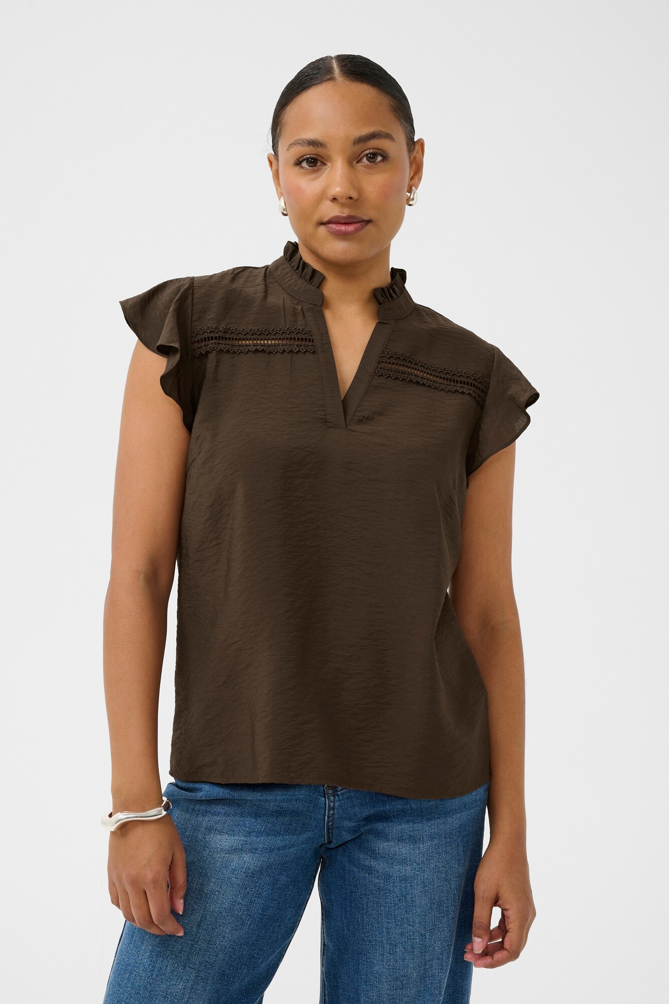 Kaffe Blusa 'Sonj'  moca