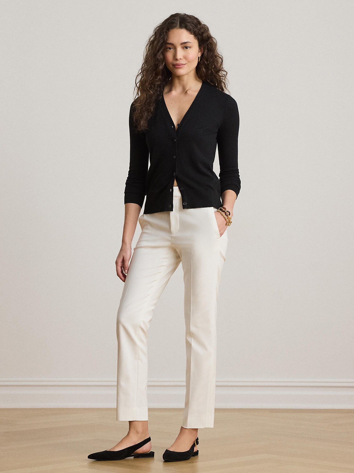 Lauren Ralph Lauren Pantalón de pinzas  blanco – imagen 4
