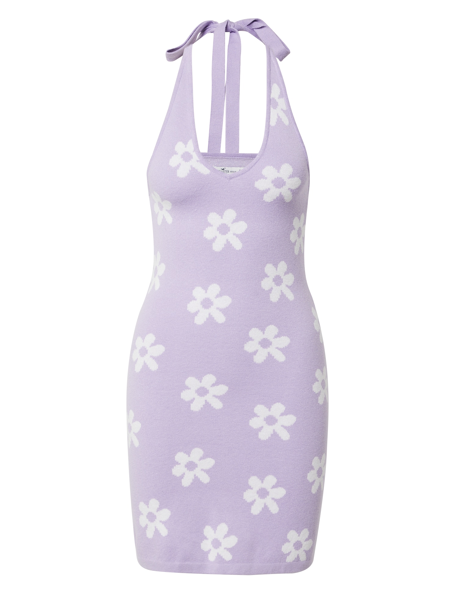 HOLLISTER Megzta suknelė šviesiai violetinė / balta