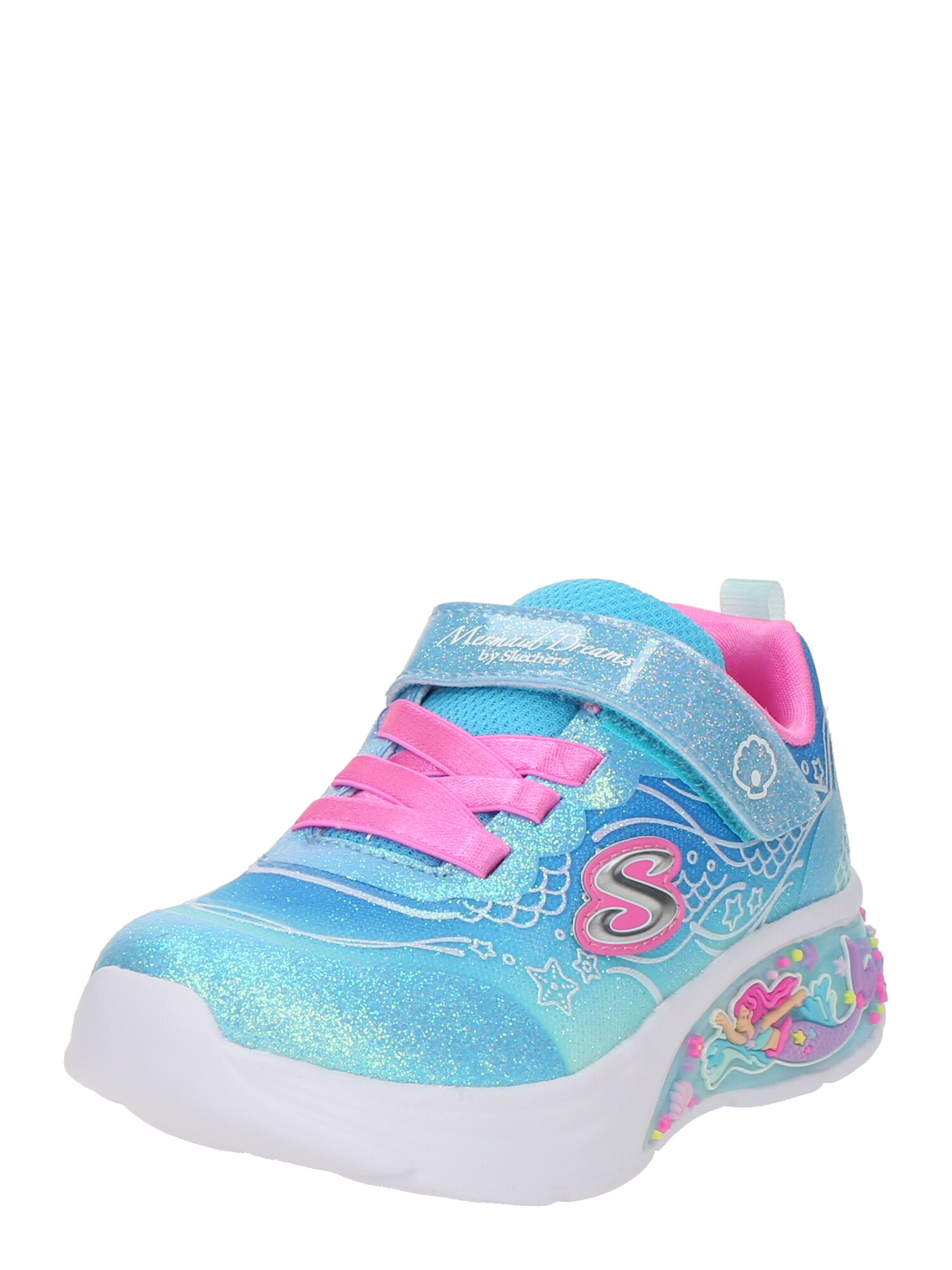 SKECHERS Sneaker MY DREAMERS - LIL MERMAID  albastru / roz deschis / alb