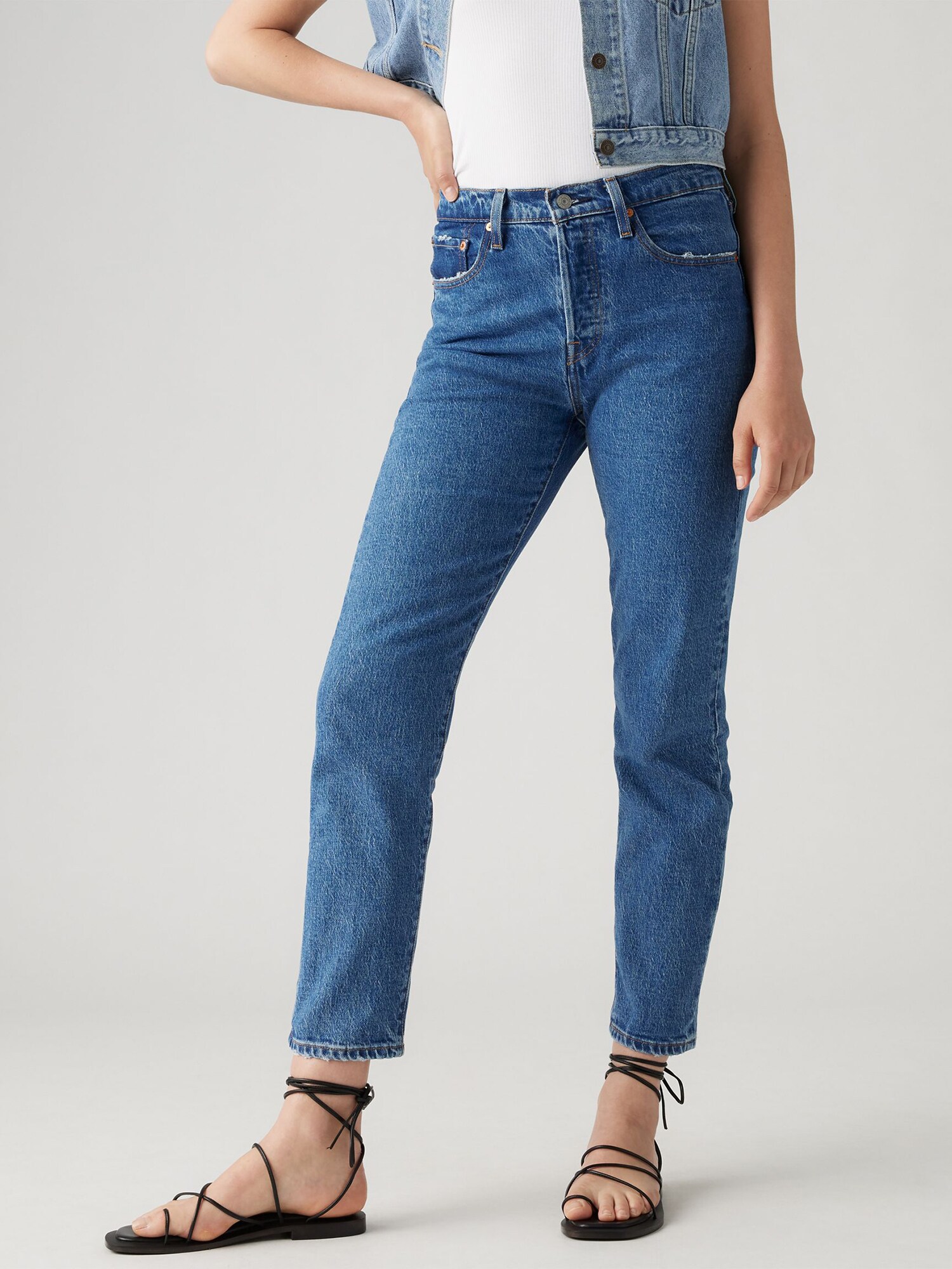 LEVIS ® Jeans 501® Crop  albastru denim