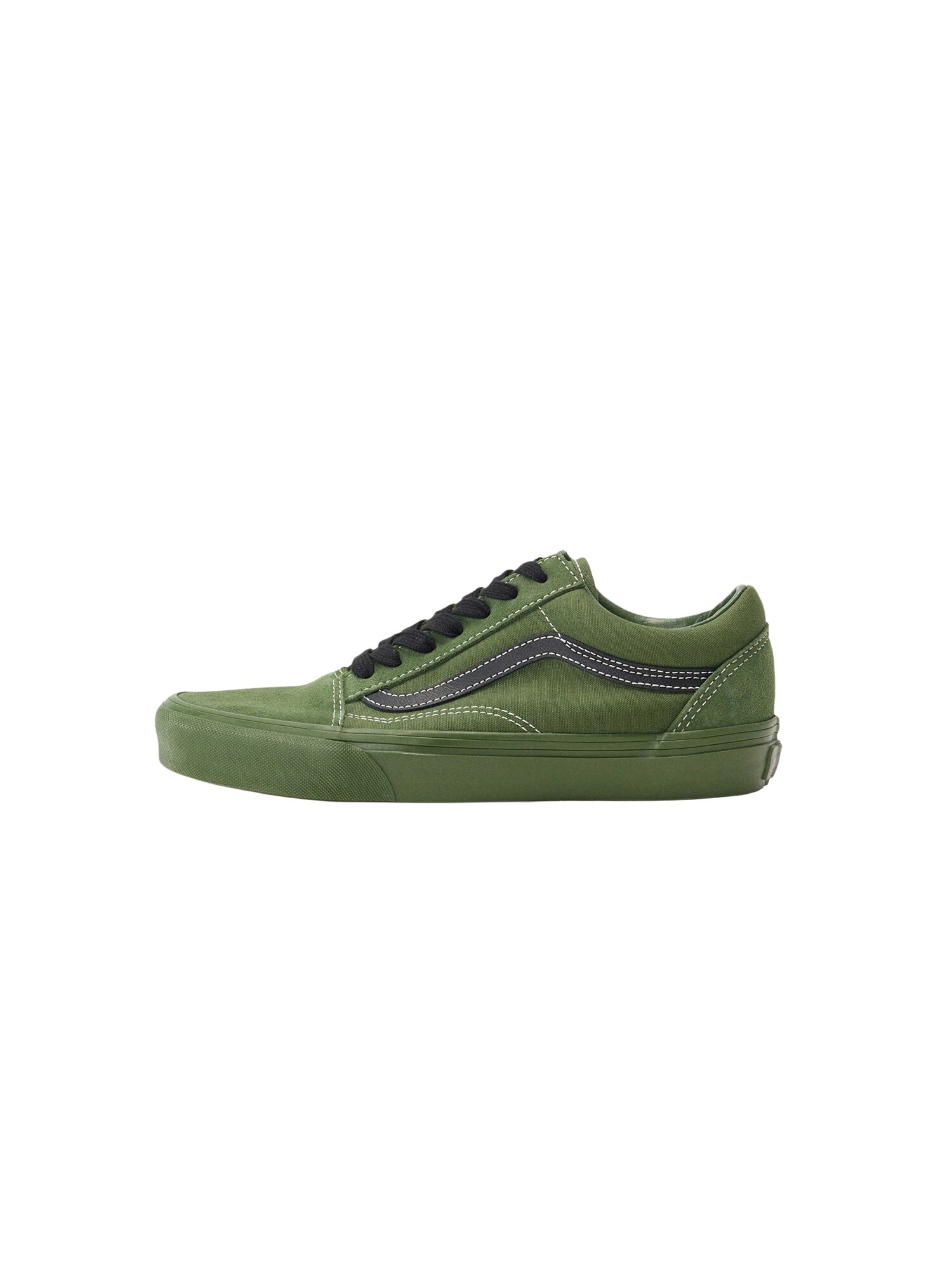 VANS Nízke tenisky 'Old Skool' zelená / čierna