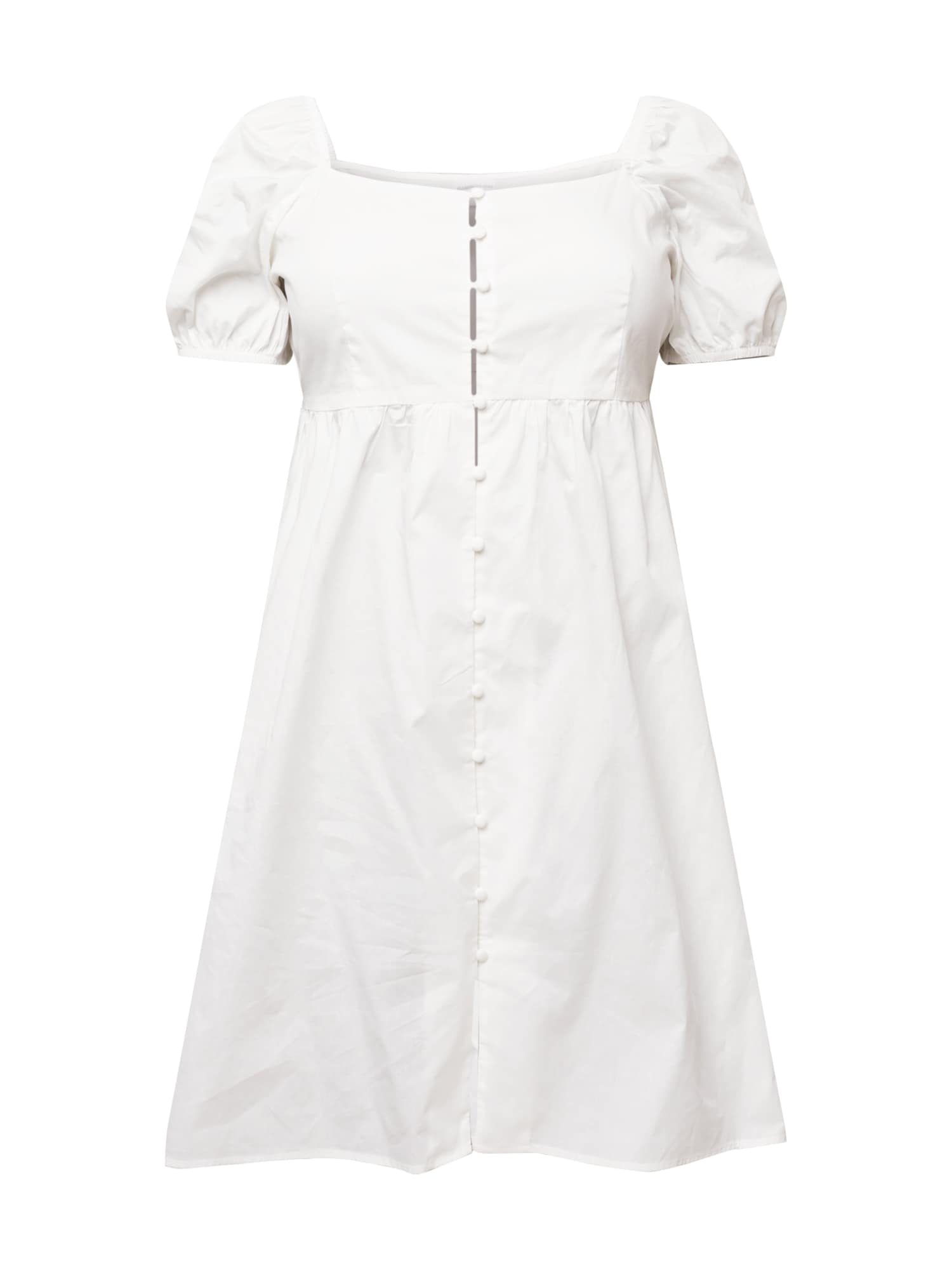 GLAMOROUS CURVE Palaidinės tipo suknelė balta