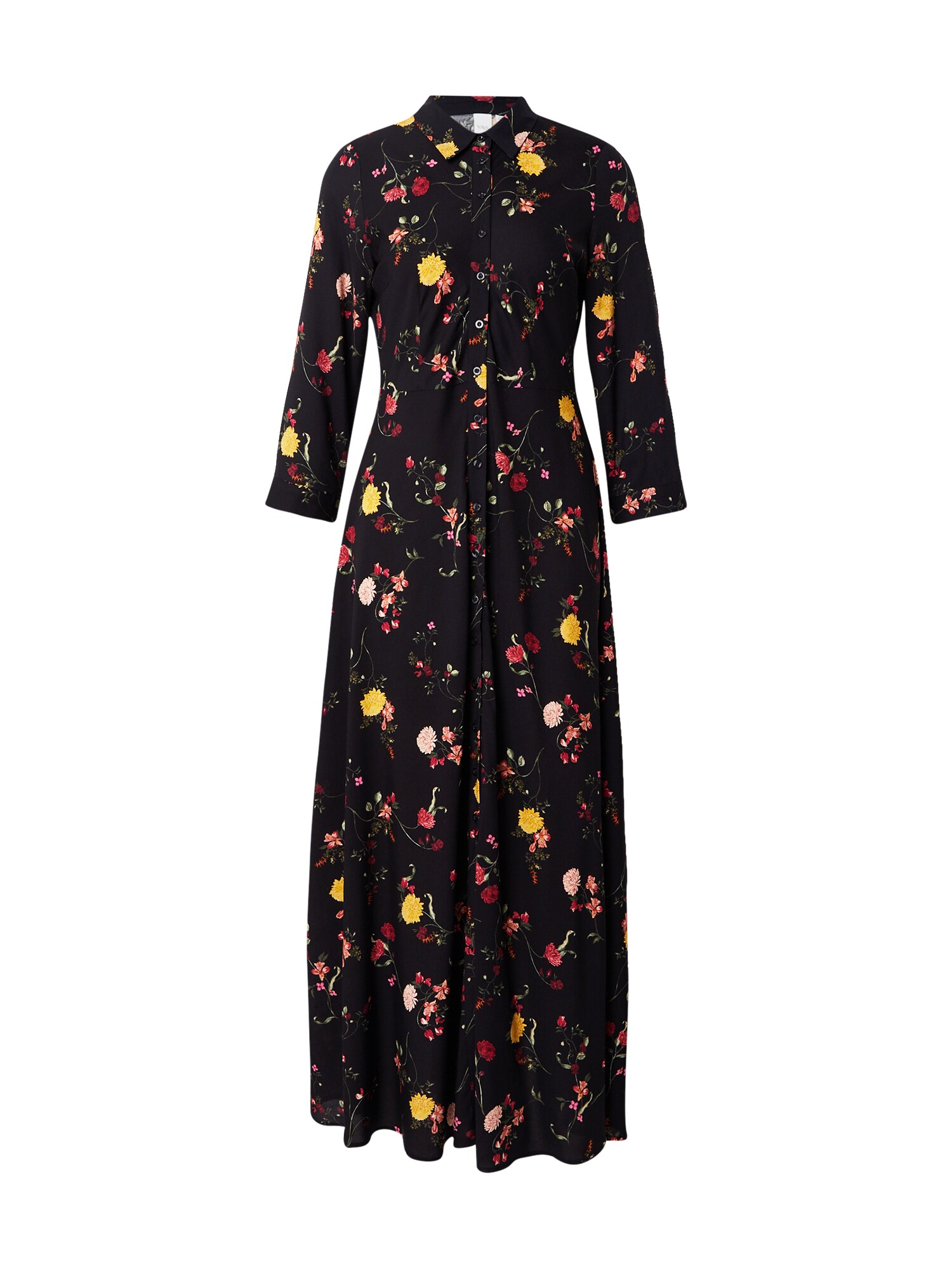 YAS Rochie tip bluză YASSAVANNA  galben / verde / roz pal / negru