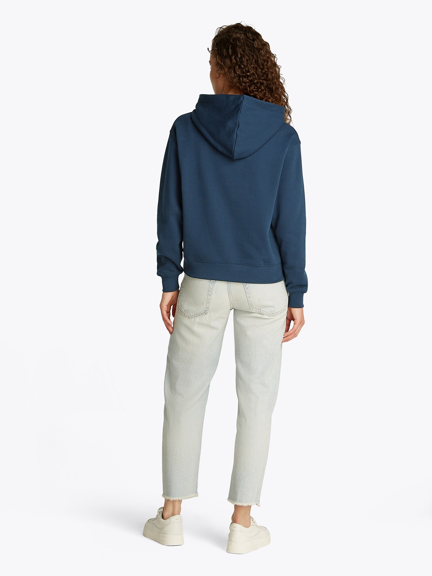 TOMMY HILFIGER Mikina námornícka modrá / biela (obrázok 3)