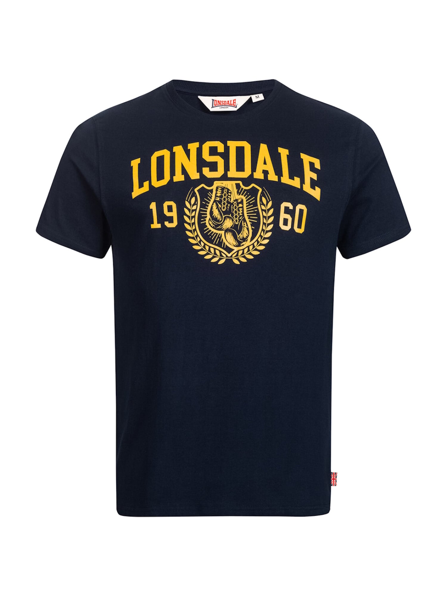 LONSDALE Tricou Staxigoe bleumarin / galben