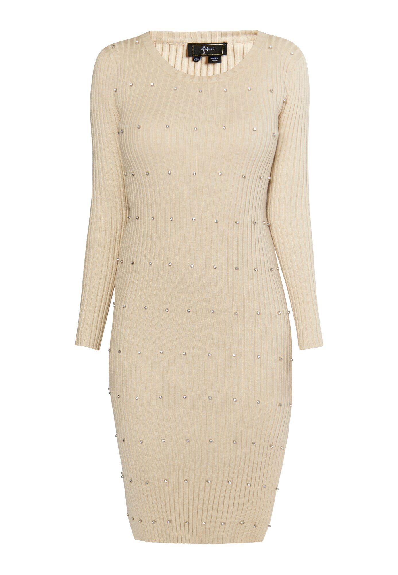 faina Rochie tricotat  crem