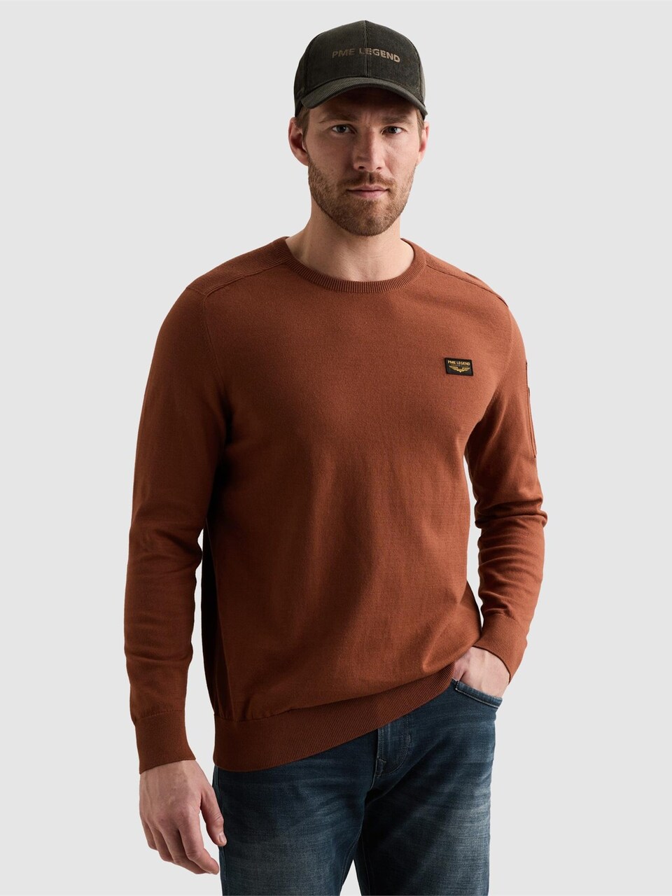 Tröja 'American Classic pullover with flight pocket'