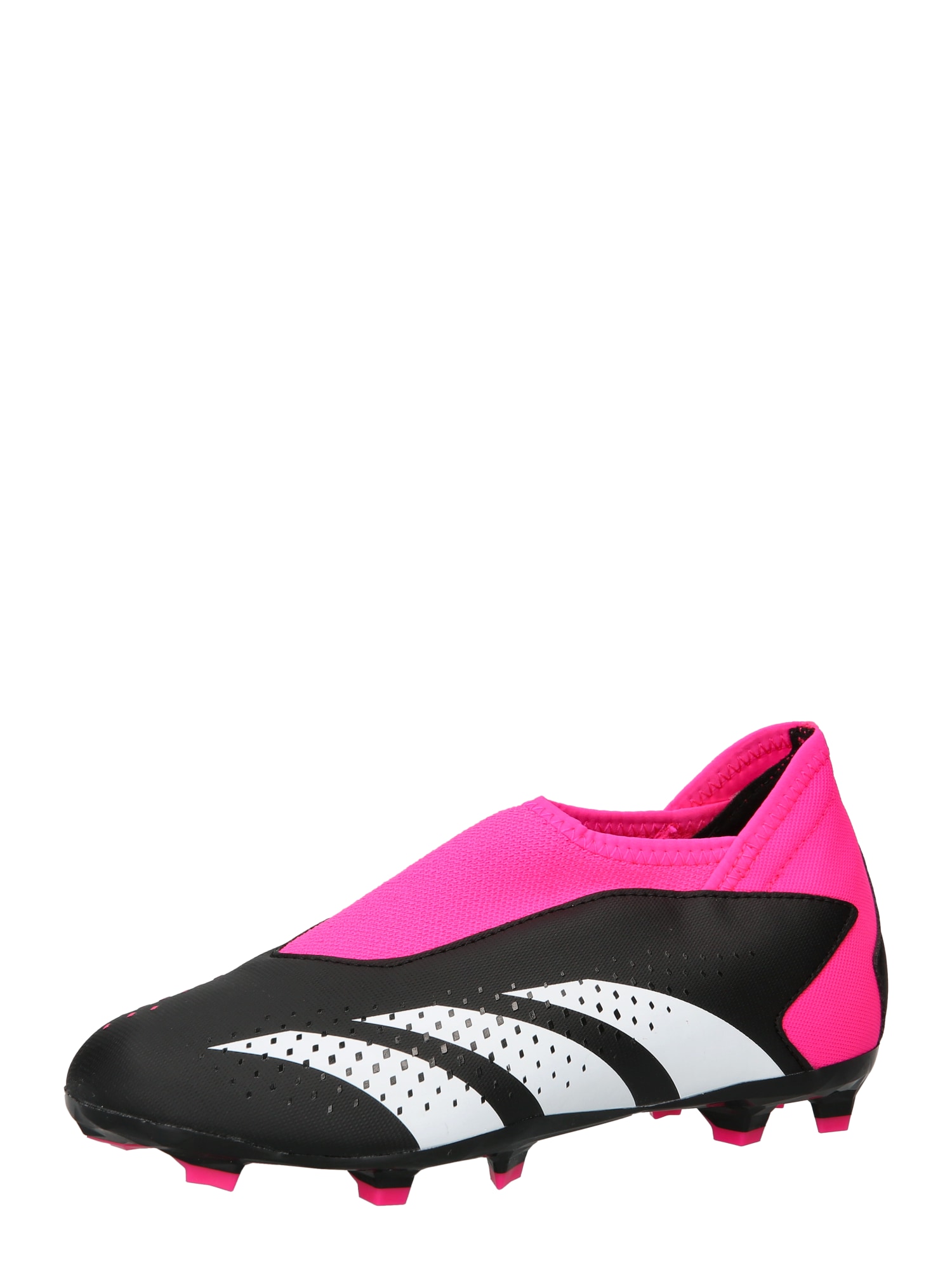 ADIDAS PERFORMANCE Спортни обувки 'Predator Accuracy.3 Laceless Firm Ground'  розово / черно / бяло