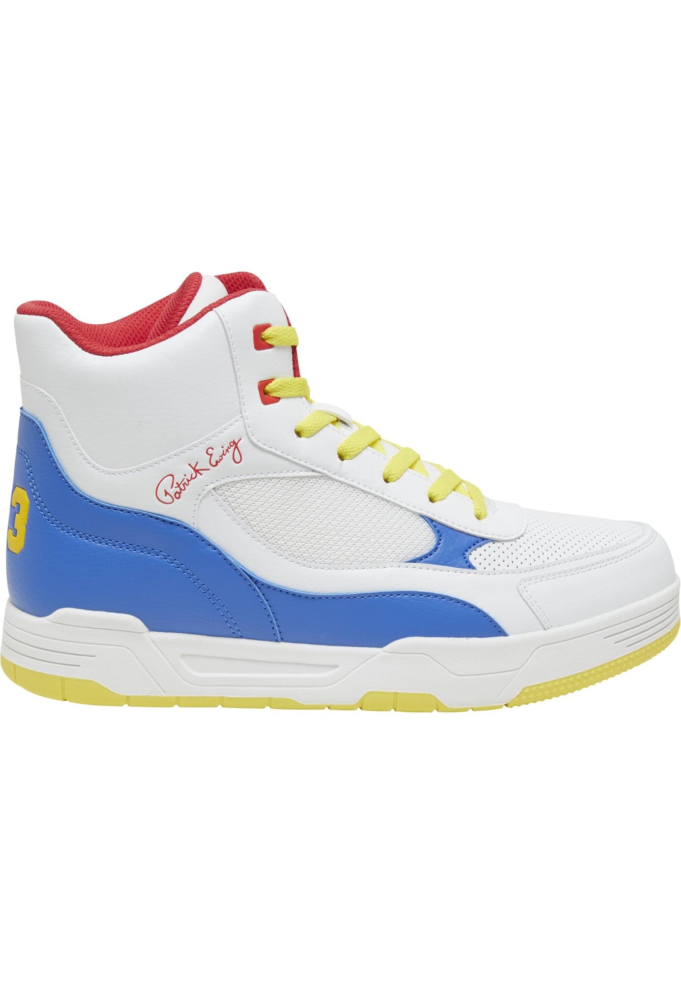 Ewing Zapatillas deportivas altas 'Rebound' azul / amarillo / rojo / blanco