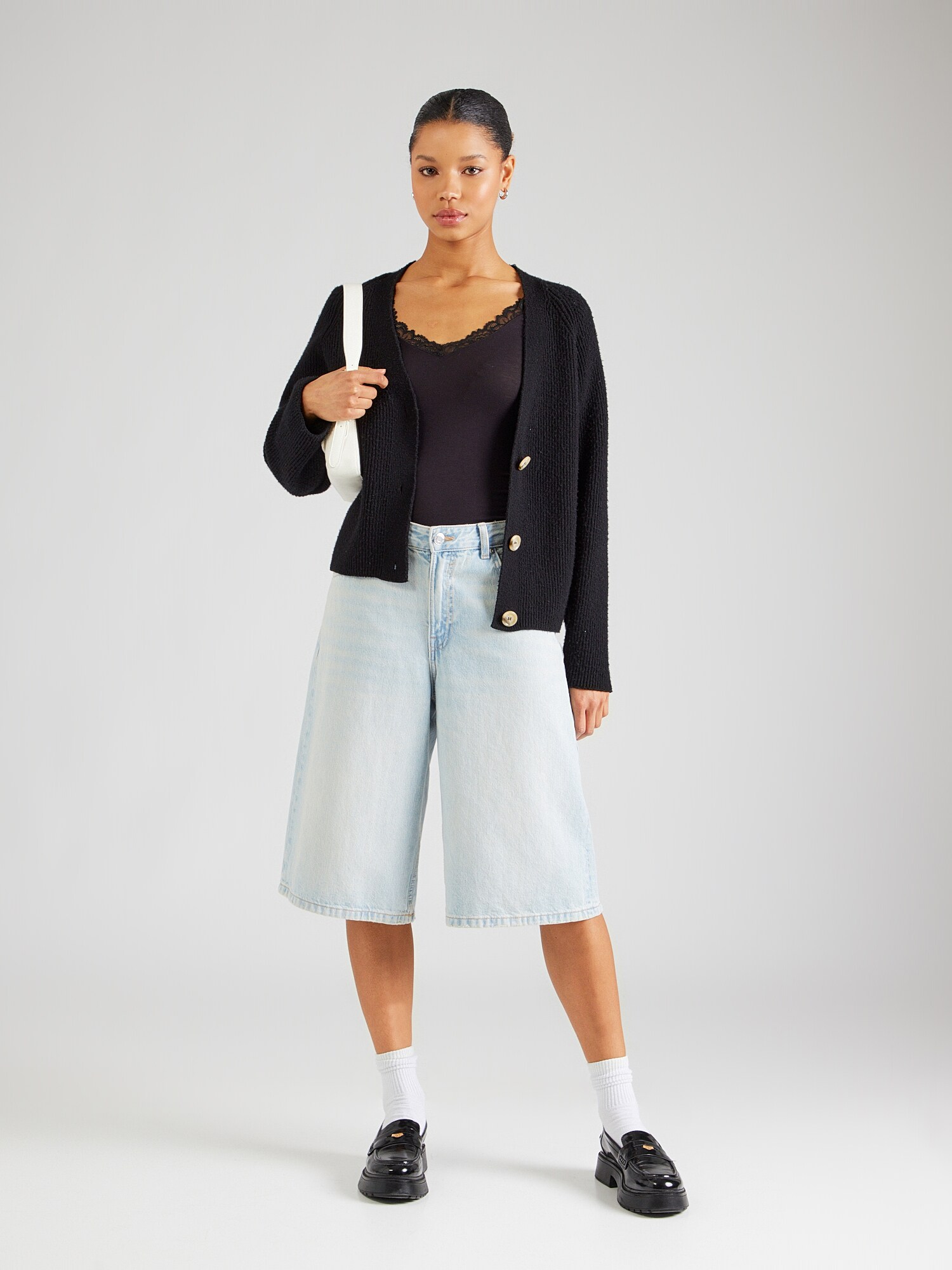 VERO MODA Top 'VMROSA'  čierna / biela (obrázok 3)