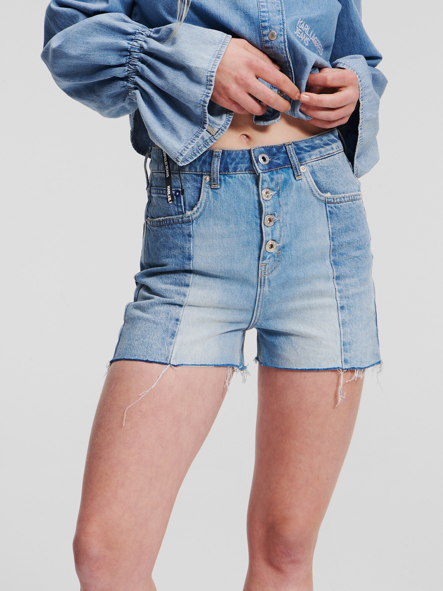 KARL LAGERFELD JEANS Nadrág 'High-Rise'  kék termék 2. képe