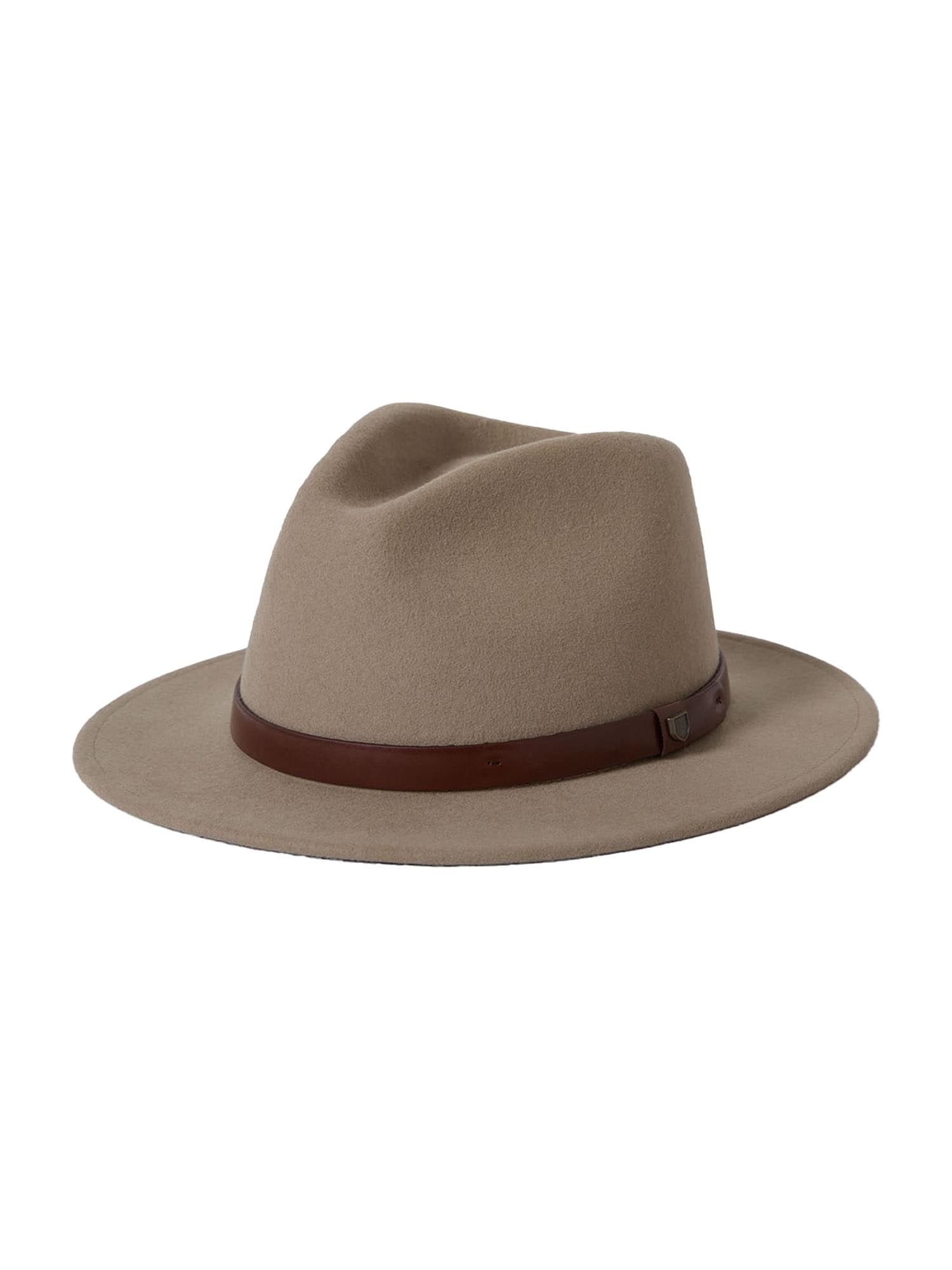 Brixton Pălărie MESSER FEDORA  brocart / maro închis