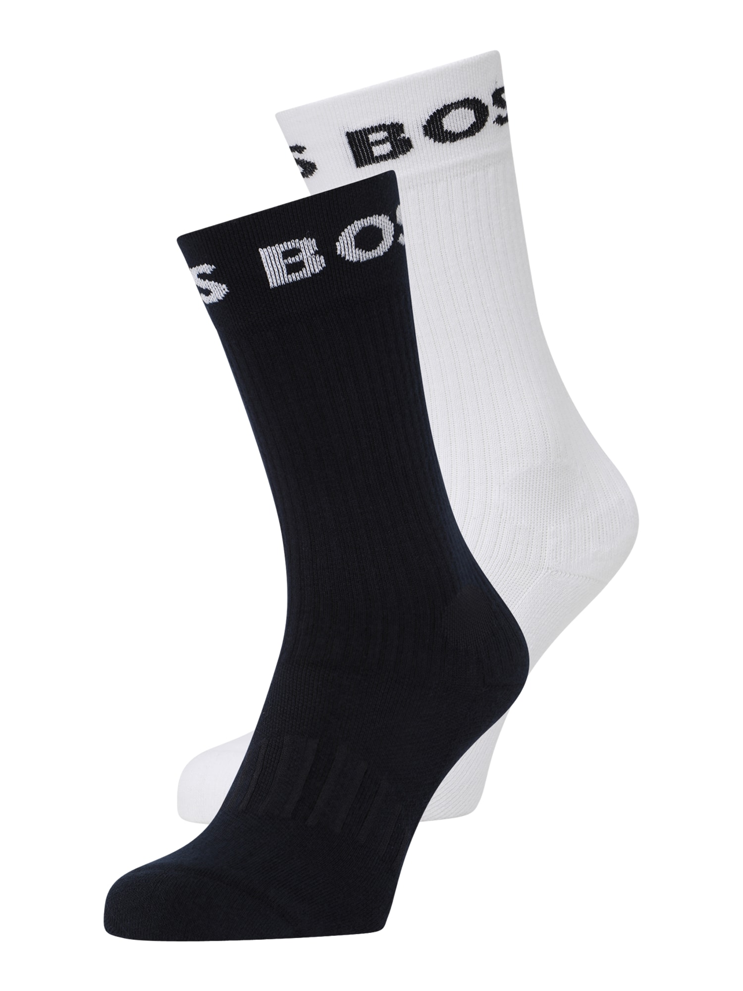 BOSS Black Čarape  tamno plava / bijela